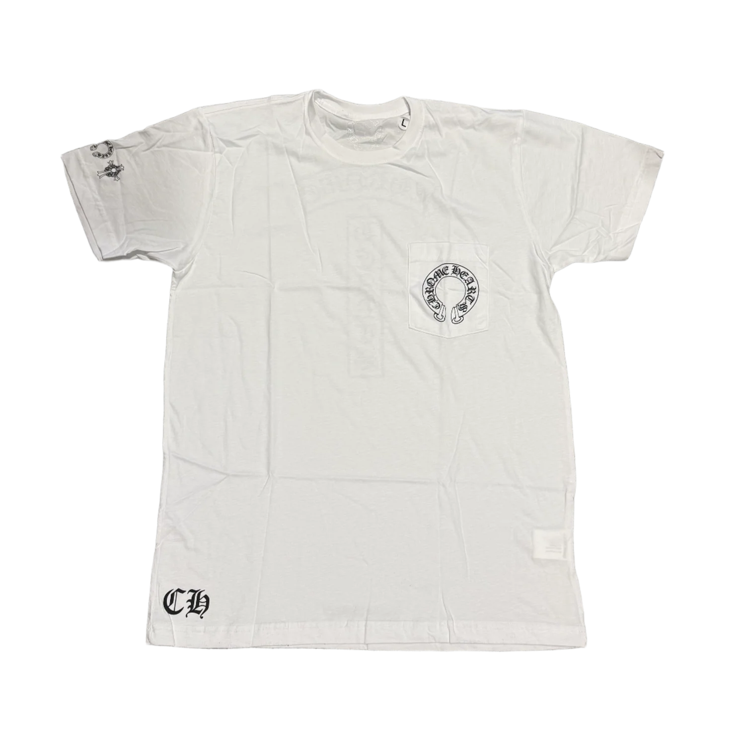 Chrome Hearts 'Horseshoe' White Pocket Tee
