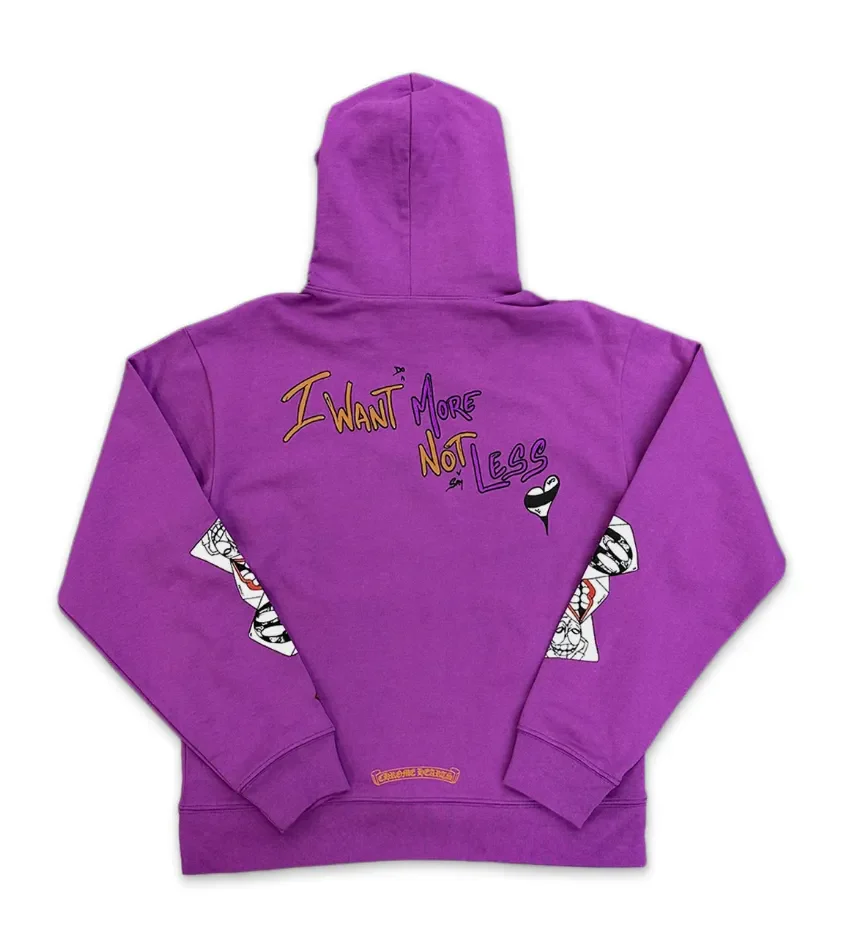 Chrome Hearts Matty Boy 'More Not Less' Purple Hoodie - Image 2