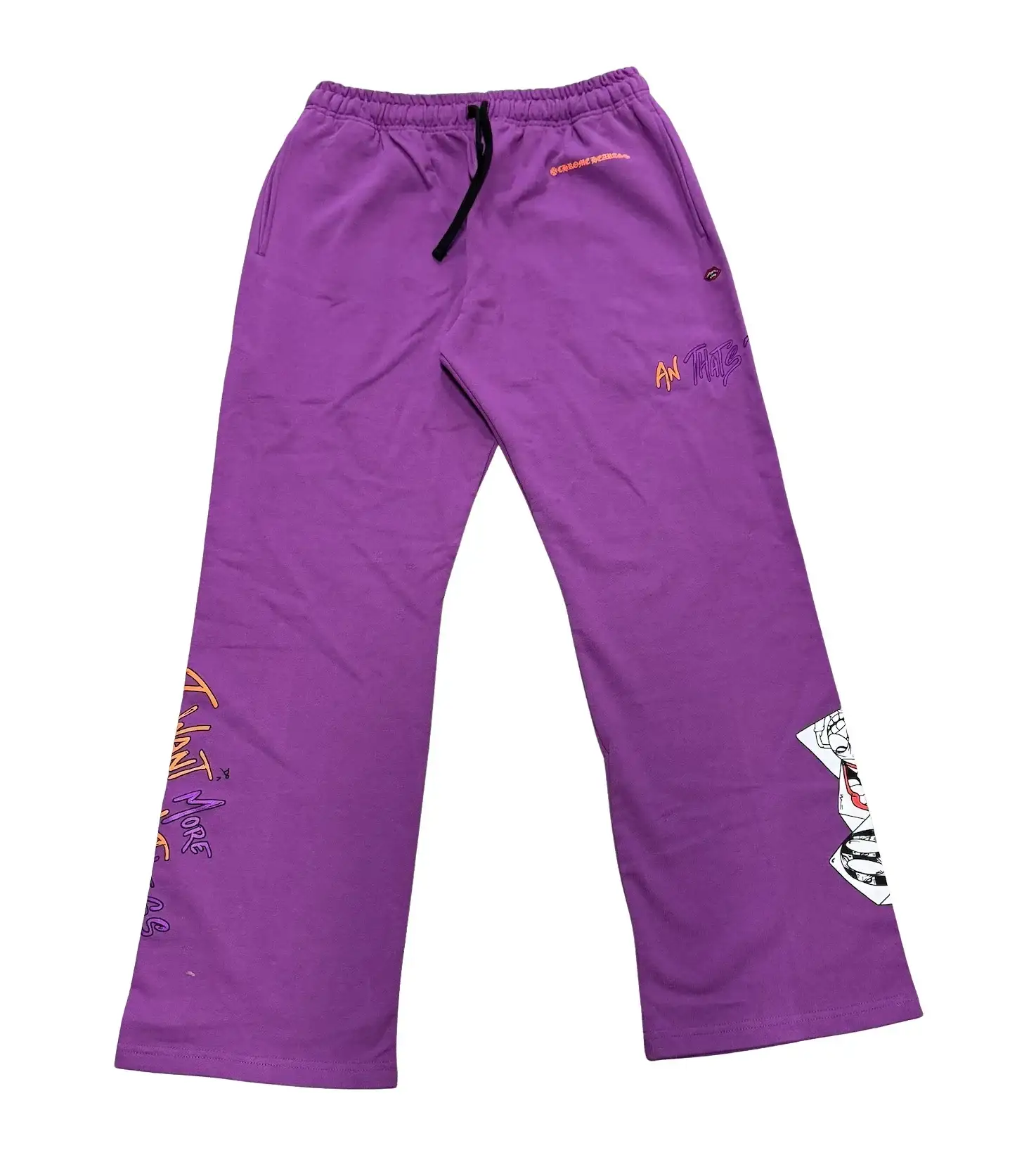 Chrome Hearts Matty Boy 'More Not Less' Purple Tee Sweatpant Set - Image 2