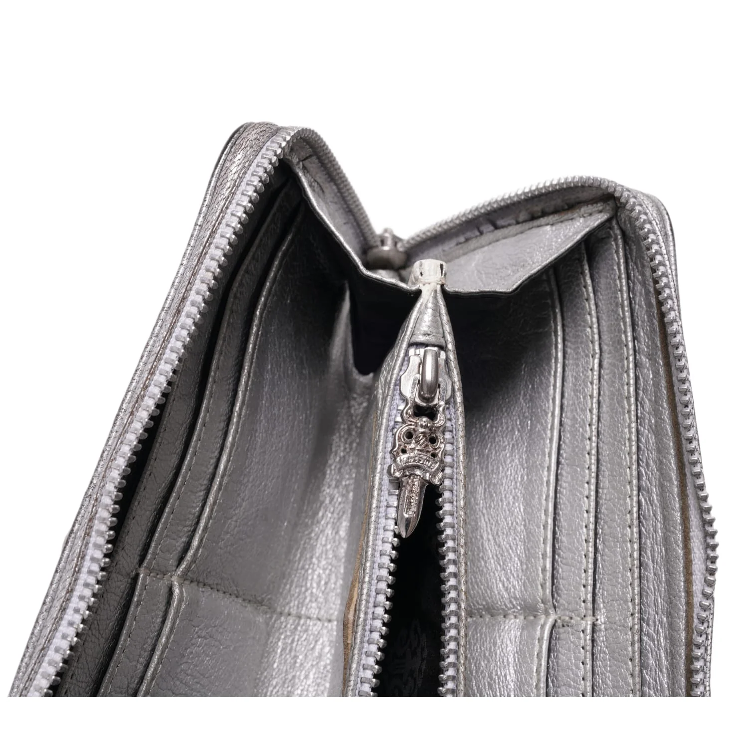 Chrome Hearts 'Metallic Gold' Triple Cross Wallet - Image 3