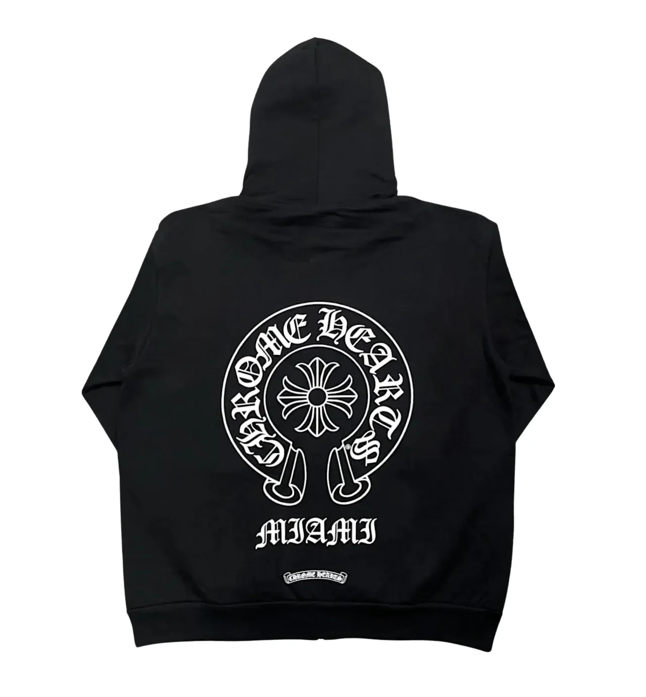 Chrome Hearts 'Miami Exclusive' Horseshoe Black Zip-Up Hoodie - Image 2