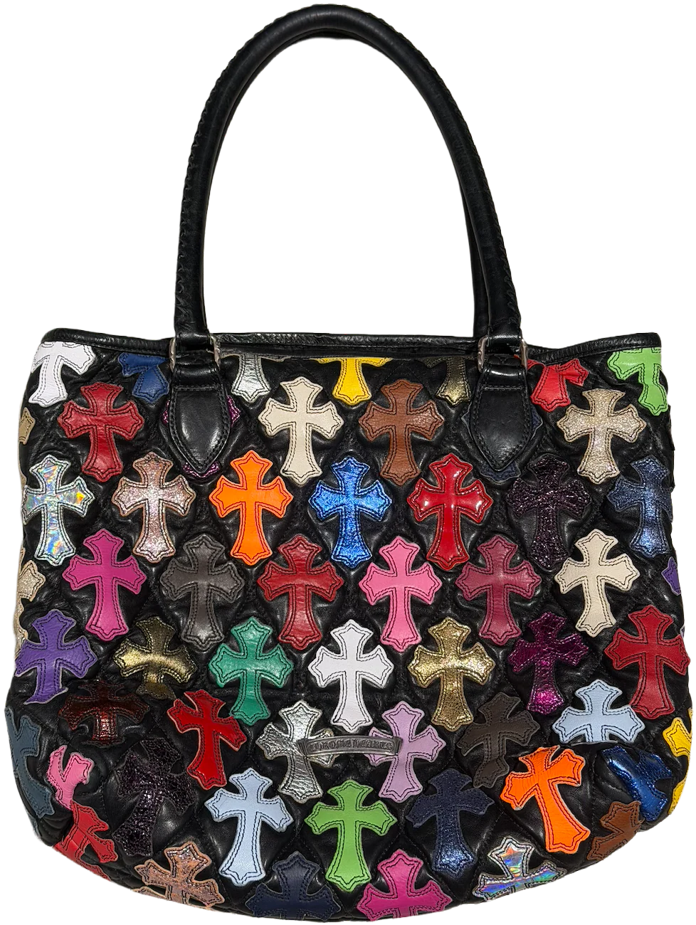 Chrome Hearts 'Multicolor Cemetery' Quilted Leather Tote Bag