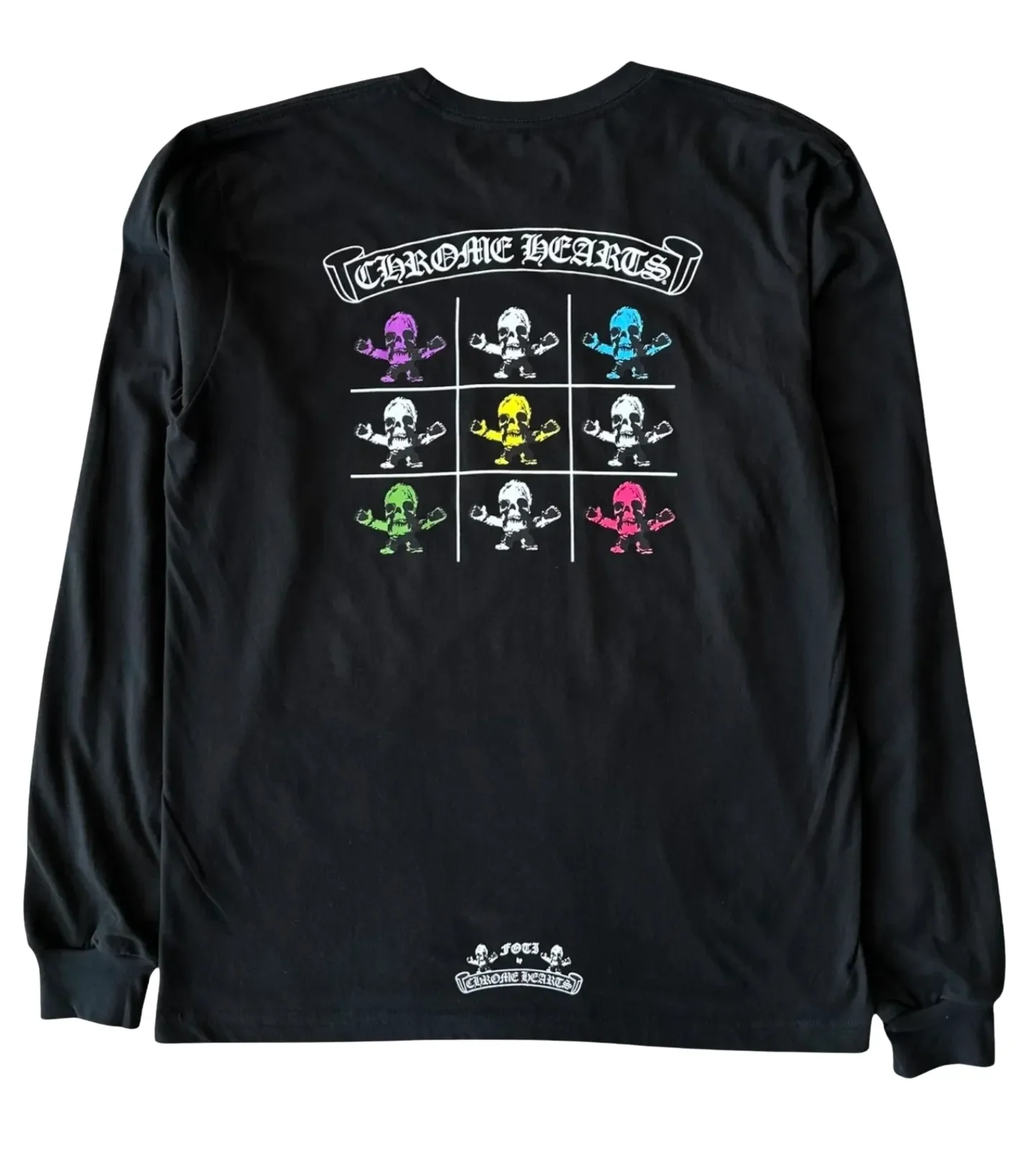 Chrome Hearts 'Multicolor' Foti Black Longsleeve Tee - Image 2