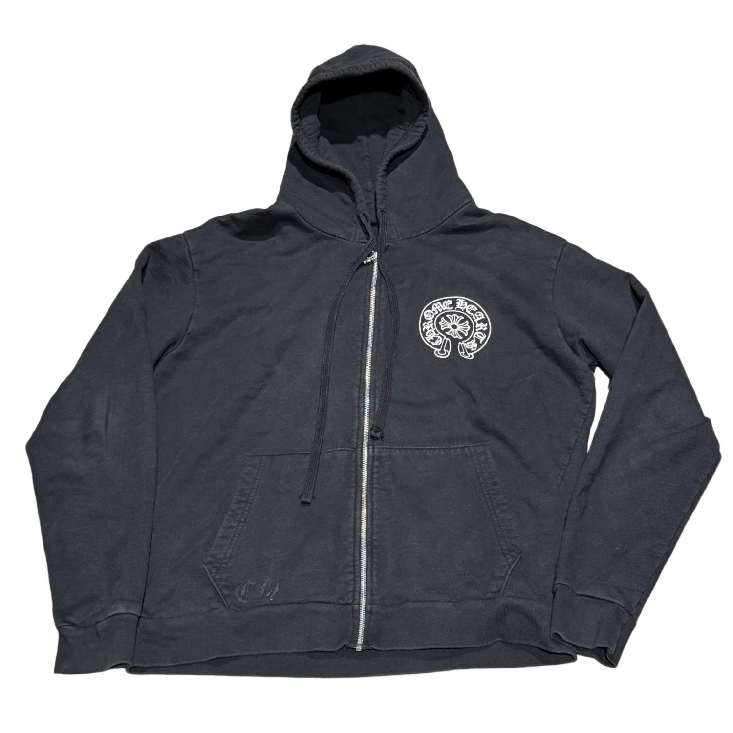 Chrome Hearts 'New York' Horseshoe Zip Up Black Hoodie