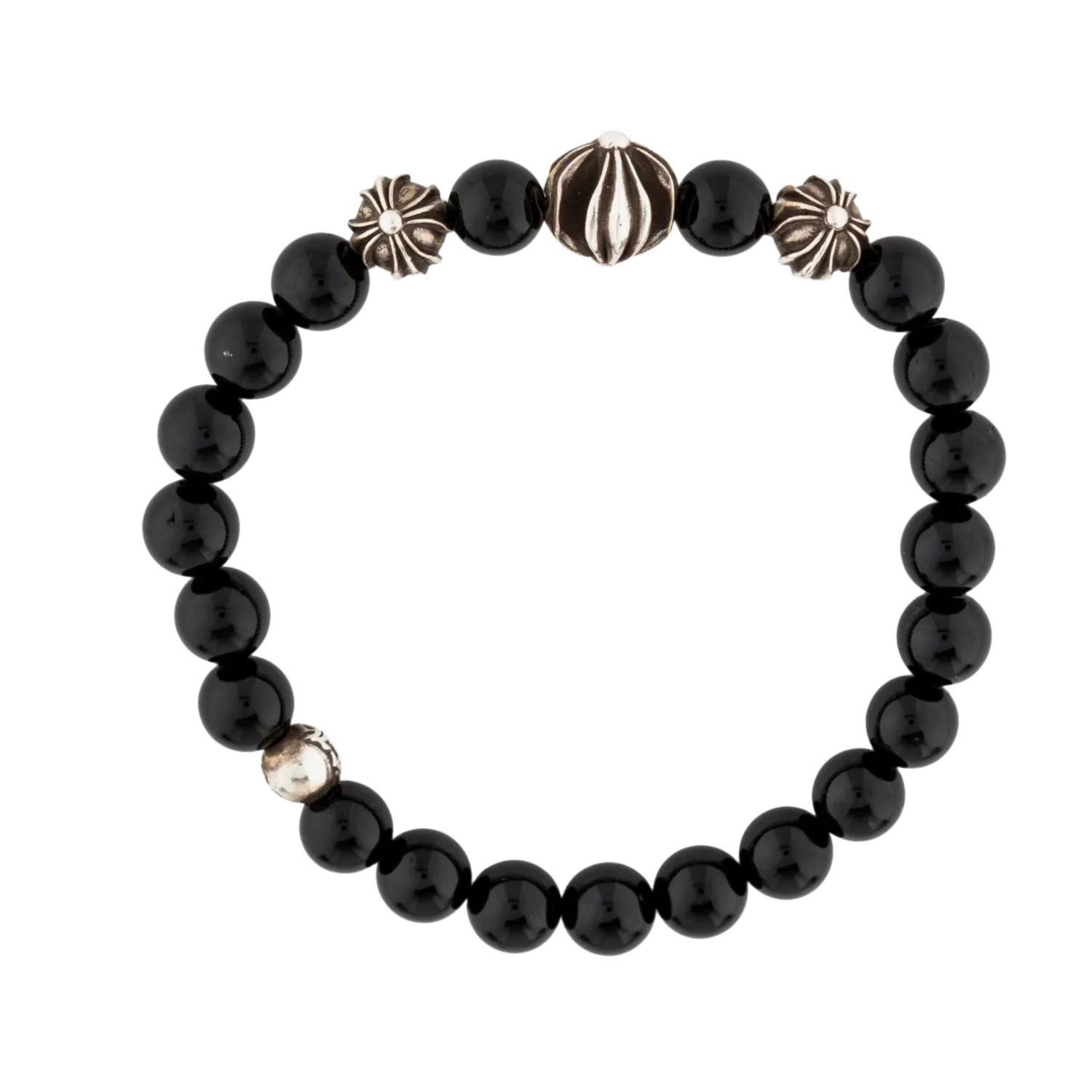 Chrome Hearts 'Onyx' Black Beaded Bracelet - Image 2