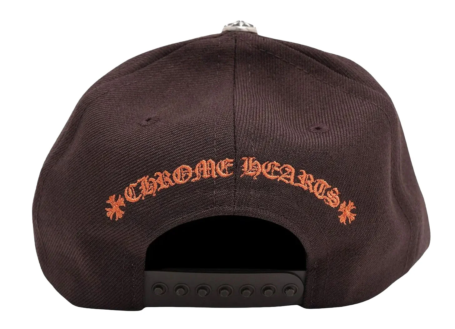 Chrome Hearts 'Orange Logo' Brown Baseball Hat - Image 2