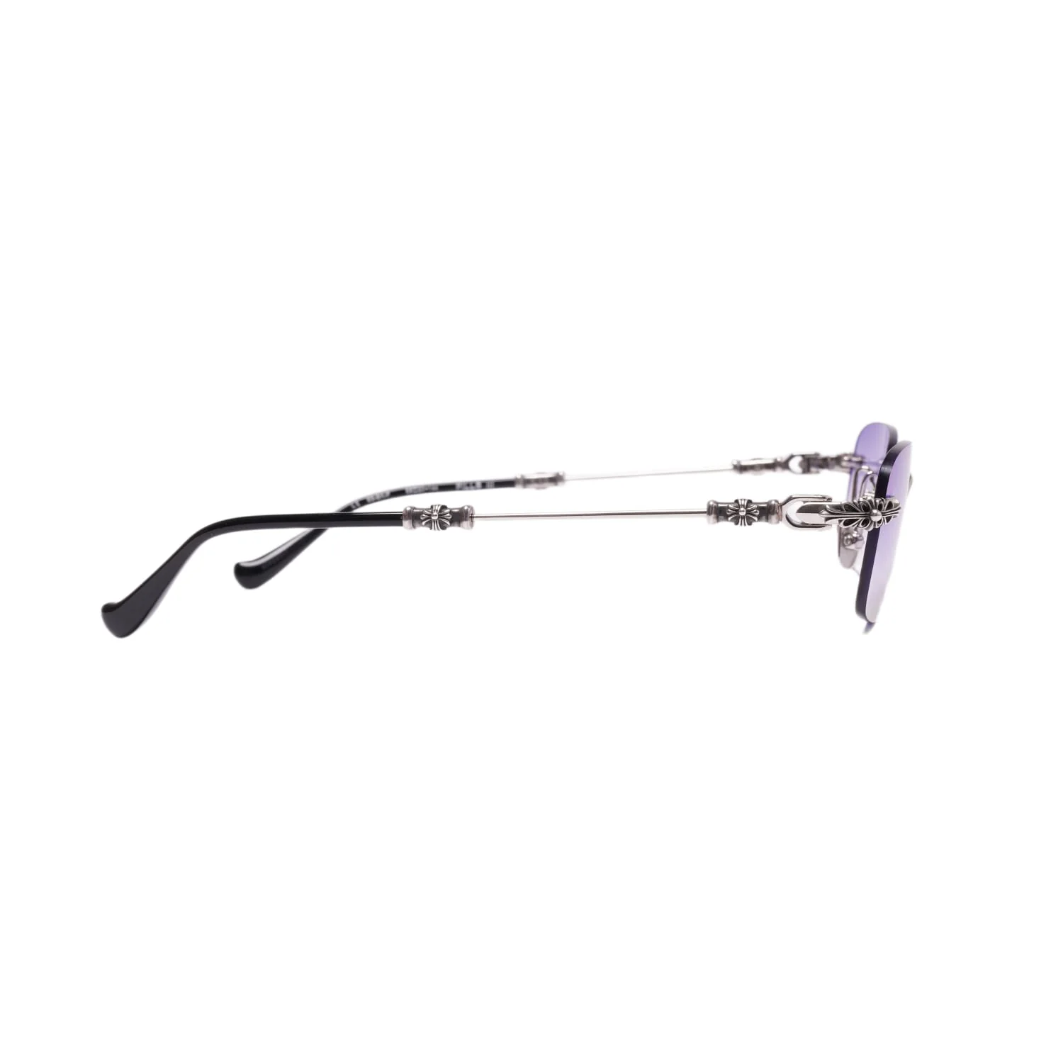 Chrome Hearts 'Pills III Blue' Black/Silver Sunglasses - Image 2