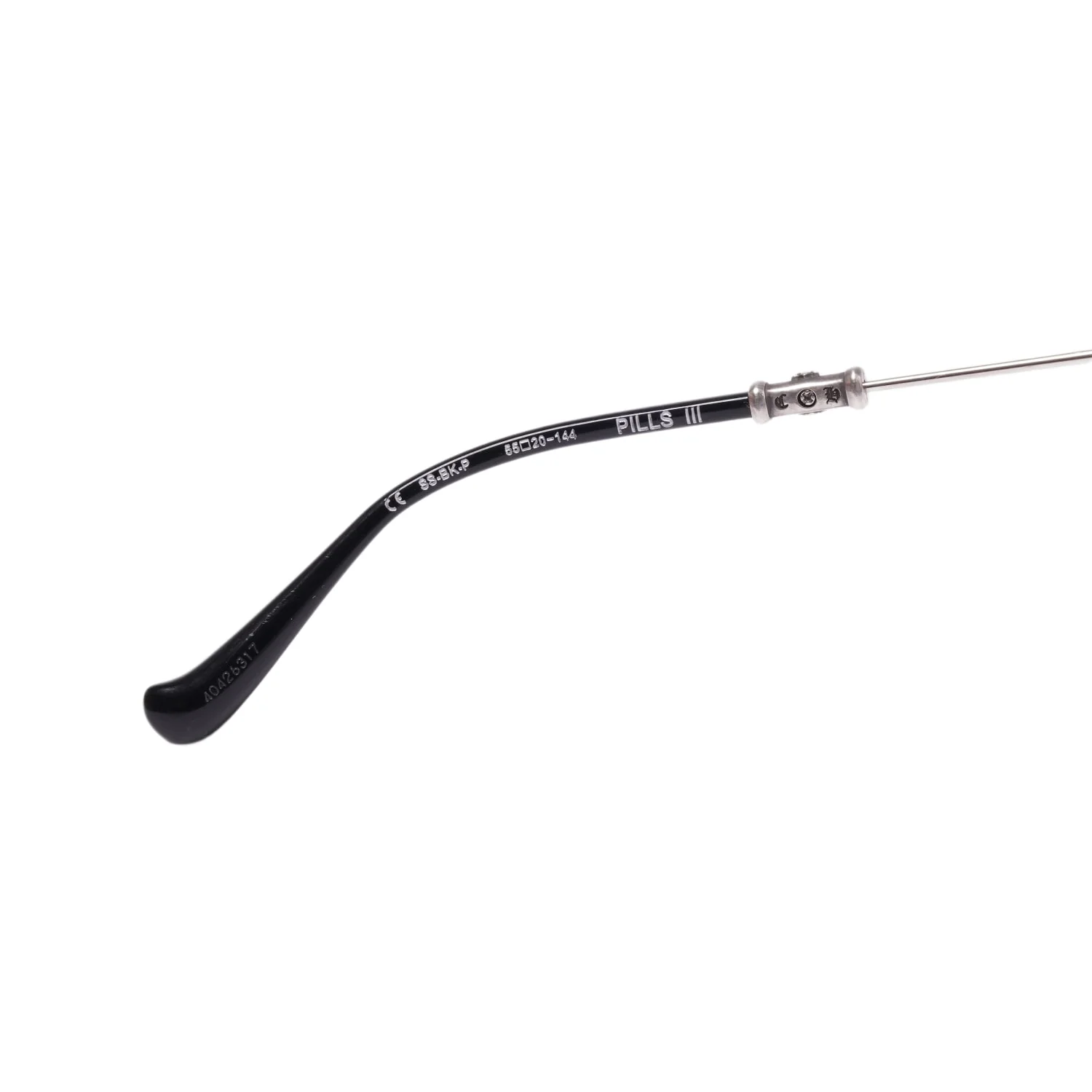 Chrome Hearts 'Pills III Blue' Black/Silver Sunglasses - Image 4