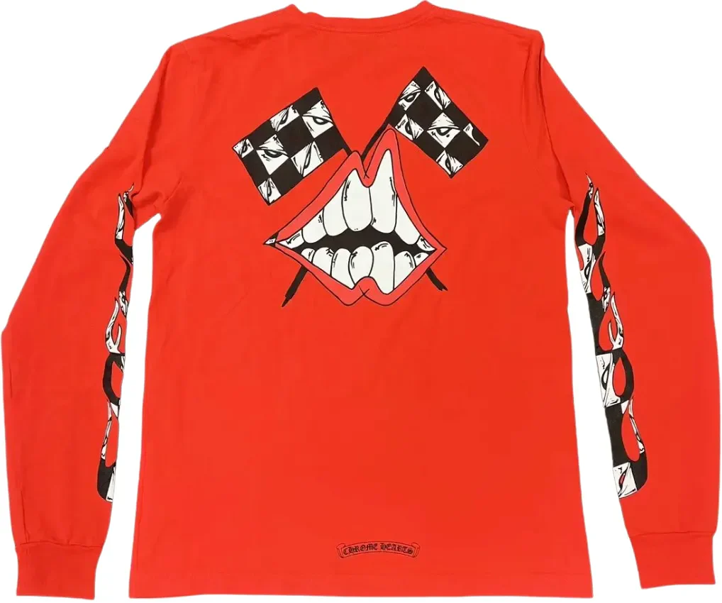 Chrome Hearts 'Red' Matty Boy Chomper Long Sleeve Toddler - Image 2