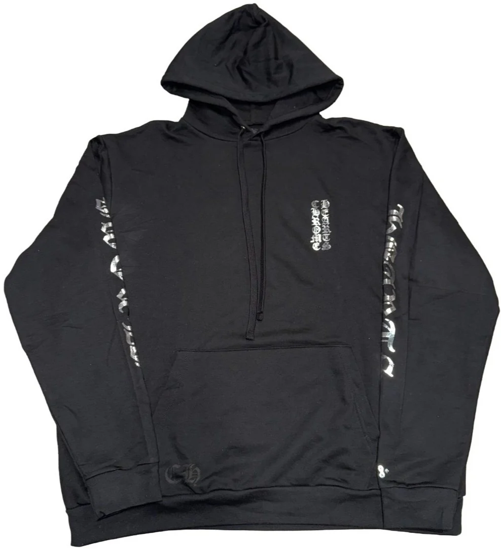 Chrome Hearts 'Reflective Silver' Online Exclusive Vertical Logo Hoodie