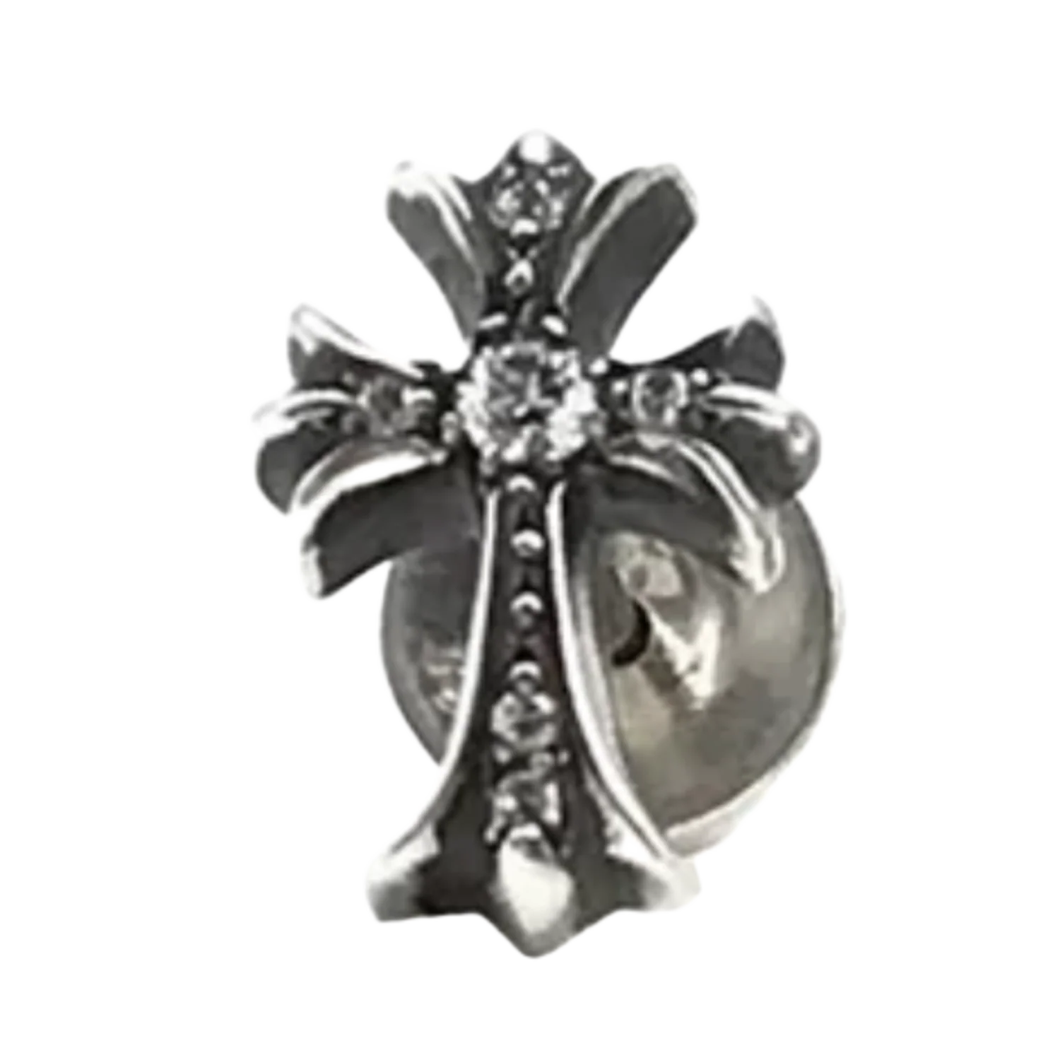 Chrome Hearts 'Silver Diamond' Cross Earrings Set