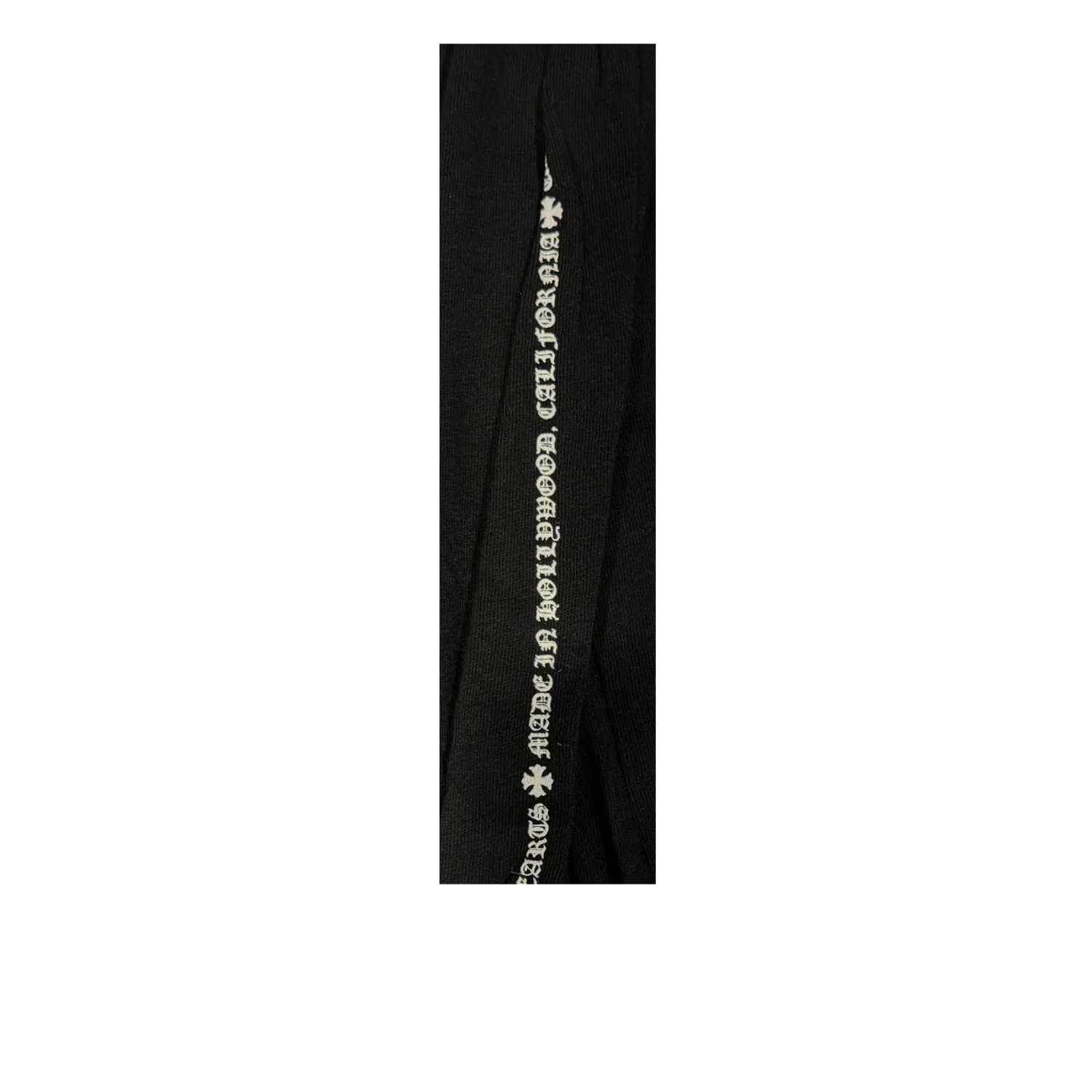 Chrome Hearts 'Silver Fleur Button' Horseshoe Crosses Black Longsleeve - Image 3