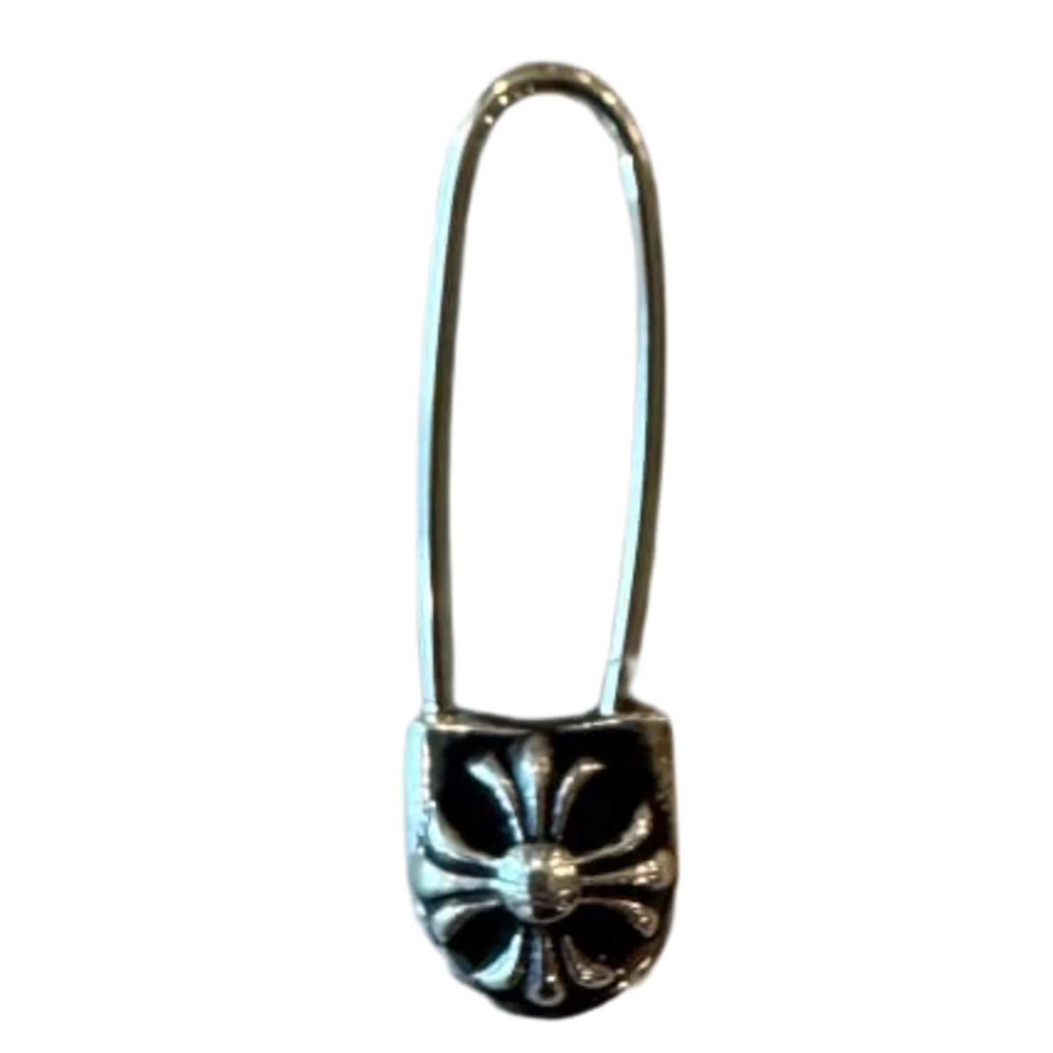 Chrome Hearts Silver Safety Pin Earring