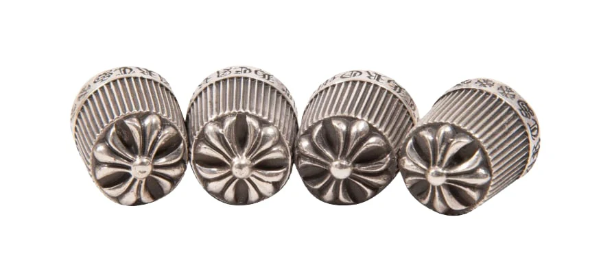 Chrome Hearts Silver Tire Caps - Image 2