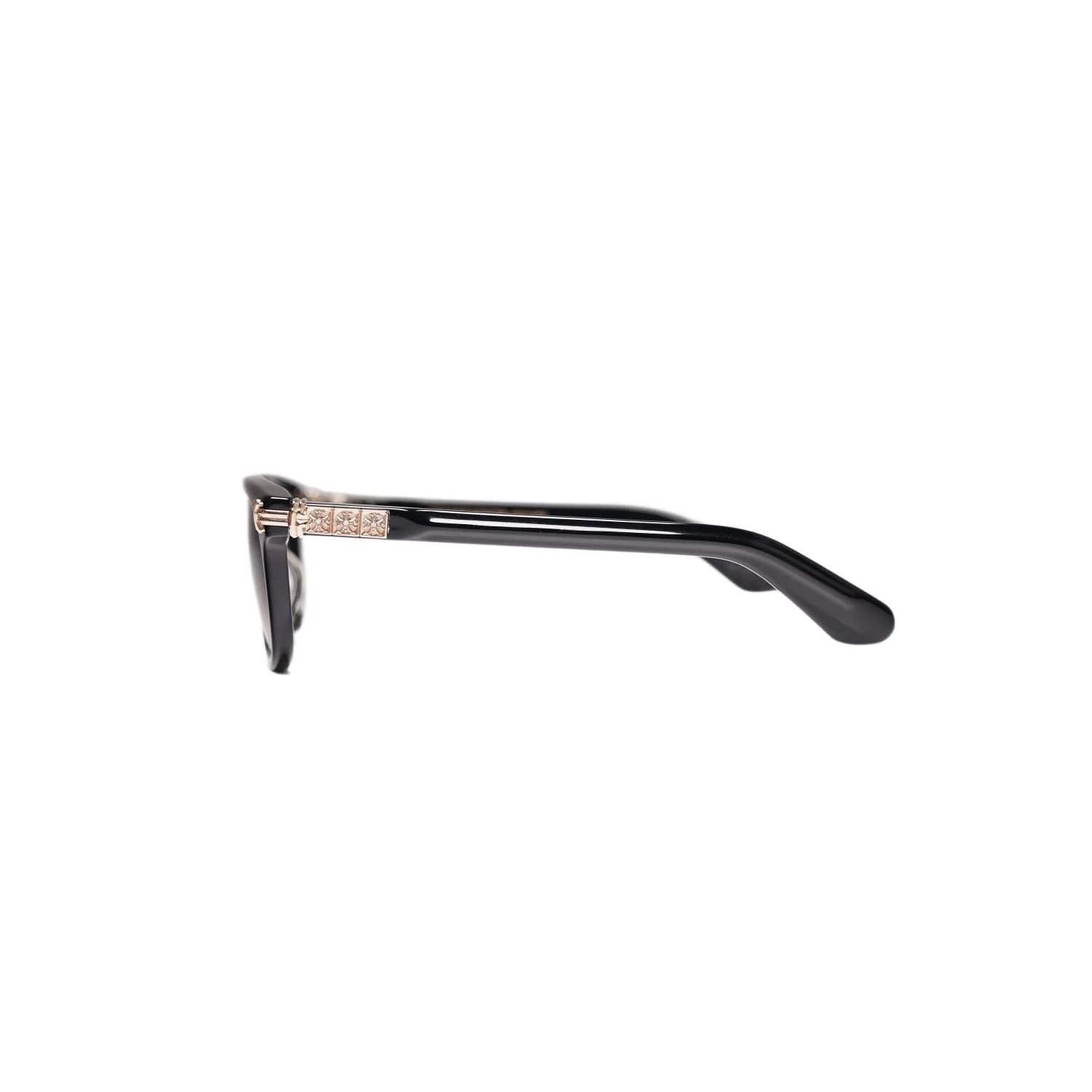 Chrome Hearts 'Smoke Show' Diamond Black/Gold Sunglasses - Image 2