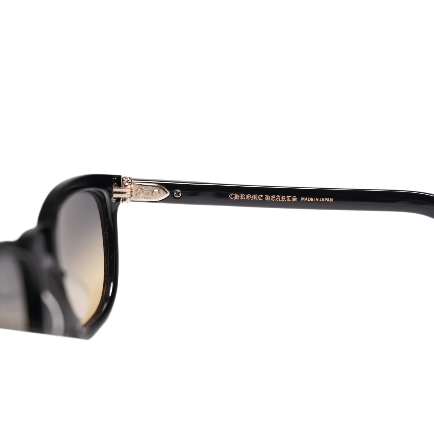 Chrome Hearts 'Smoke Show' Diamond Black/Gold Sunglasses - Image 5