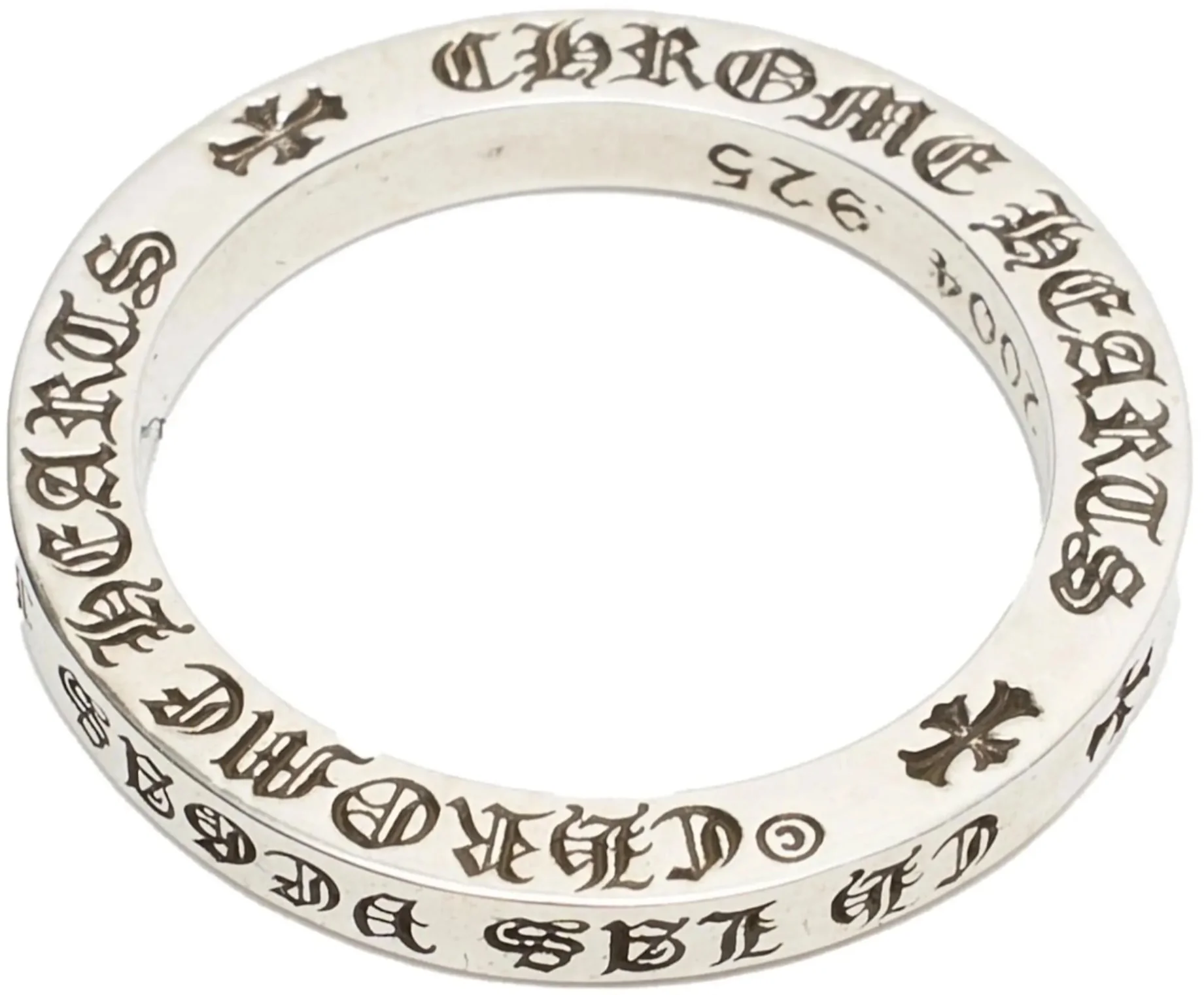 Chrome Hearts 'Spacer' Las Vegas 3MM Silver Ring
