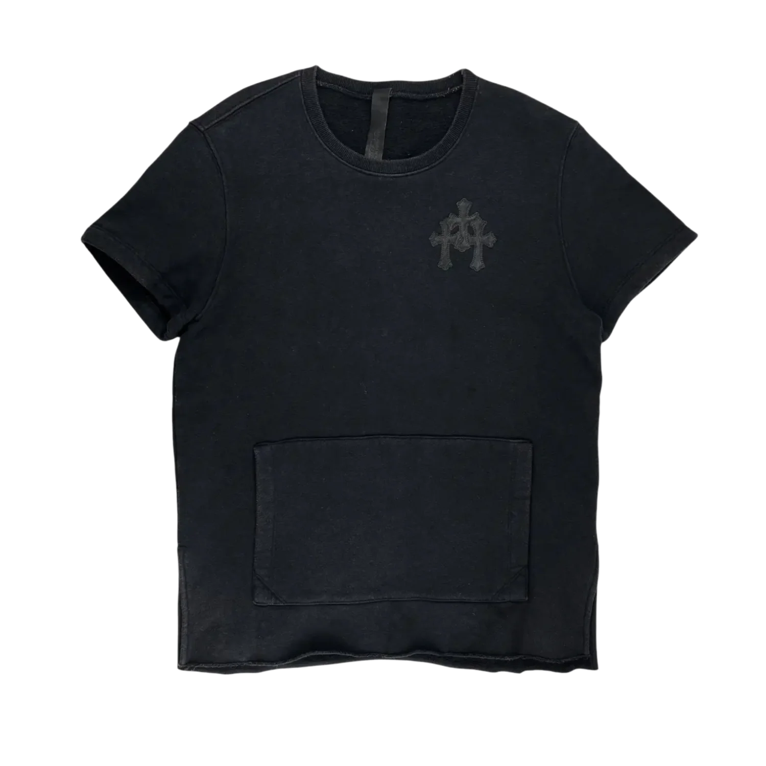 Chrome Hearts Triple Cross Leather Patch Cutoff Crewneck