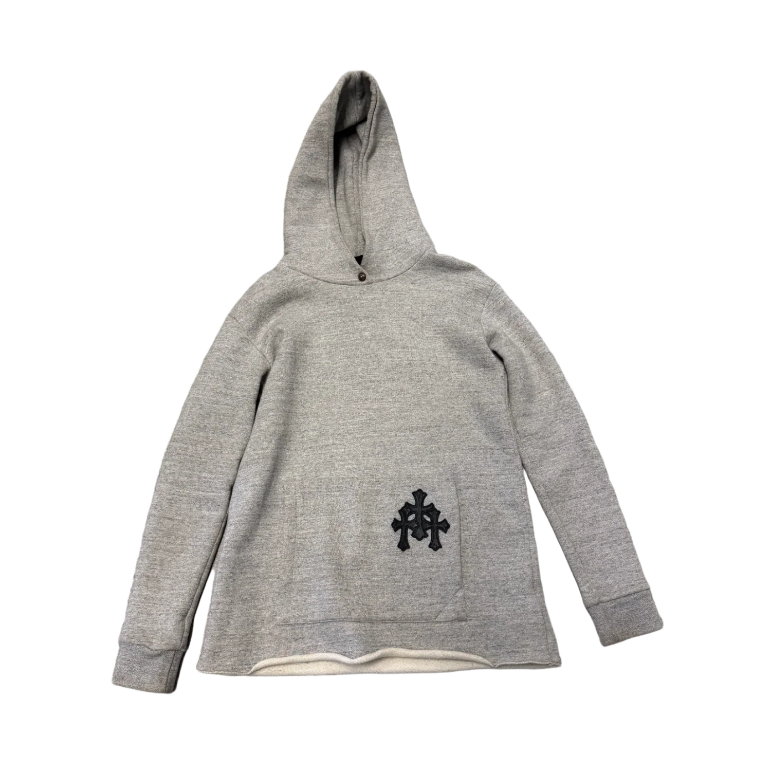 Chrome Hearts 'Triple Cross Patch' Grey Hoodie
