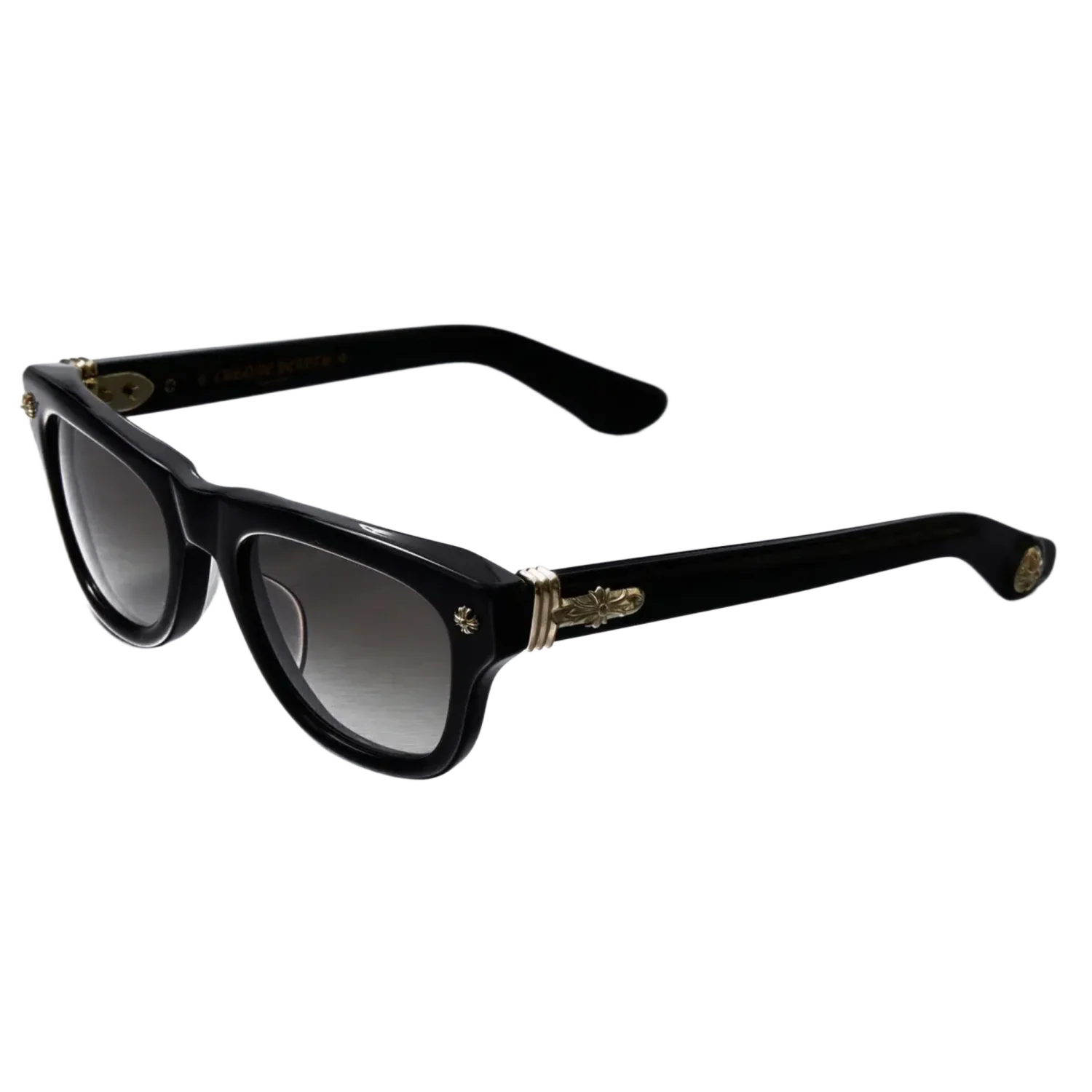 Chrome Hearts 'Trititsagain' Black 18k Gold Sunglasses