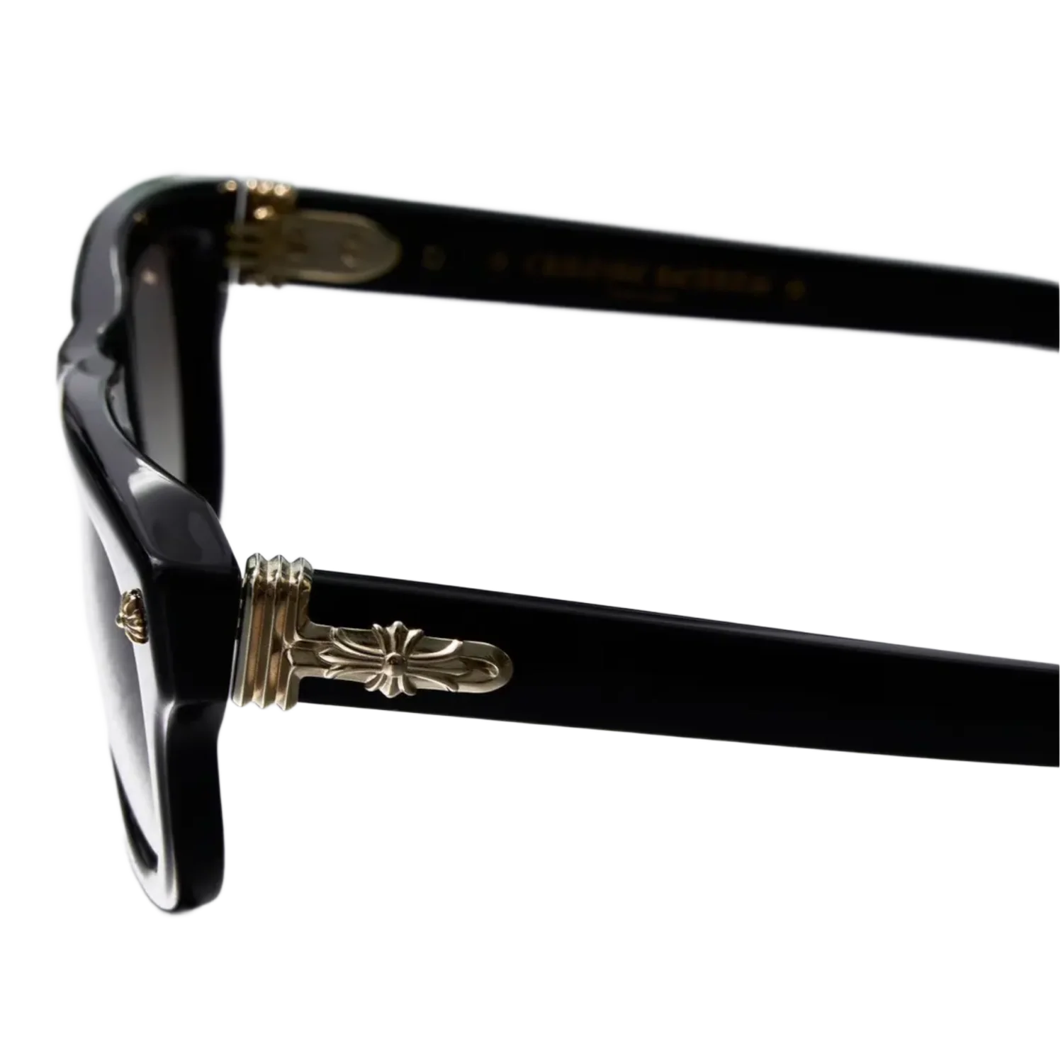 Chrome Hearts 'Trititsagain' Black 18k Gold Sunglasses - Image 2