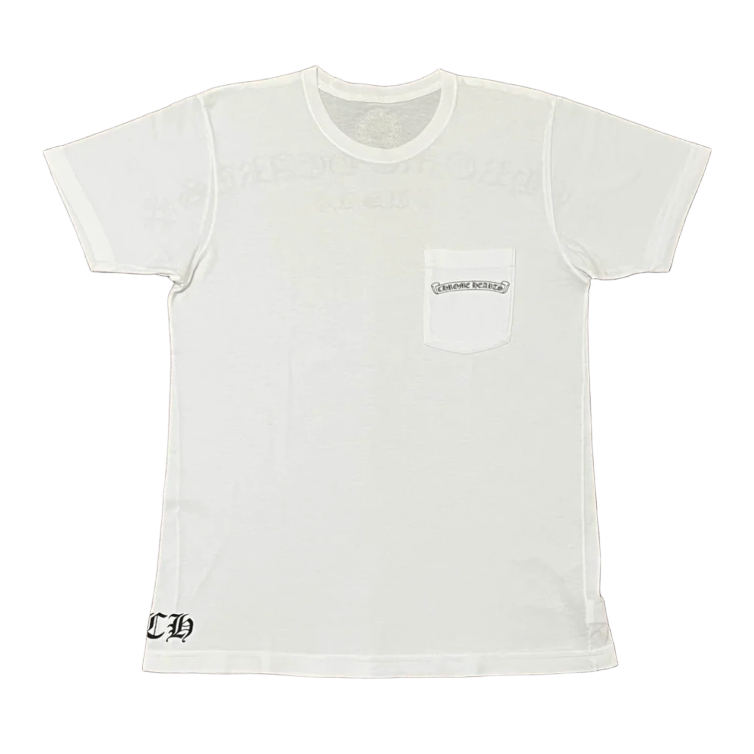 Chrome Hearts 'USA Logo' White Pocket Tee