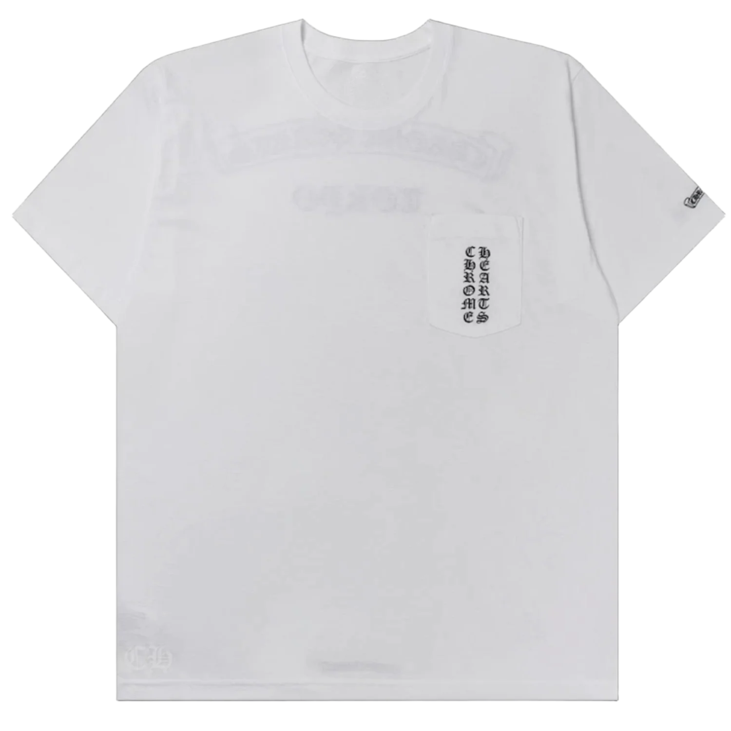 Chrome Hearts 'Vertical Logo Tokyo Scroll' White Tee
