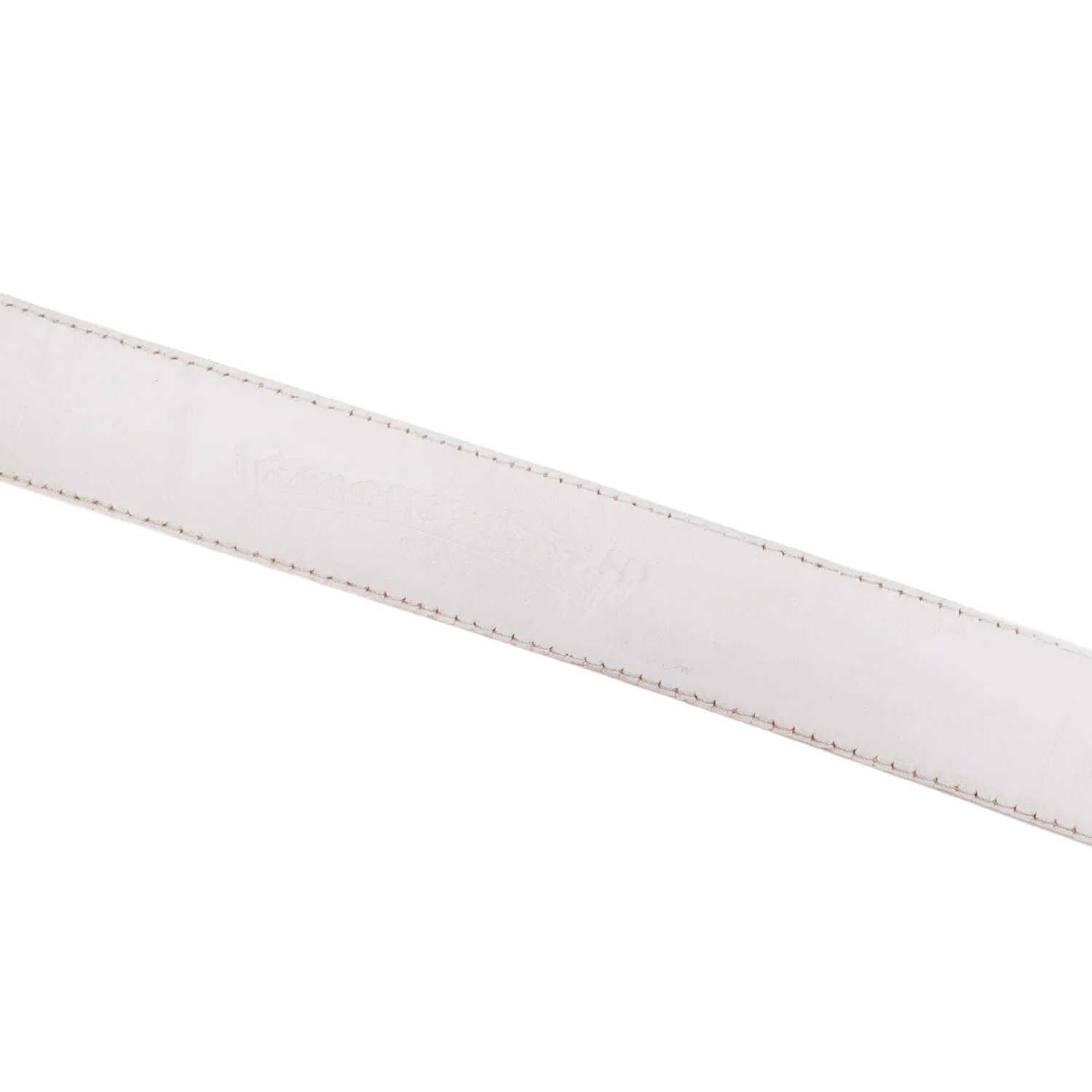 Chrome Hearts 'White' Leather Belt Strap - Image 4