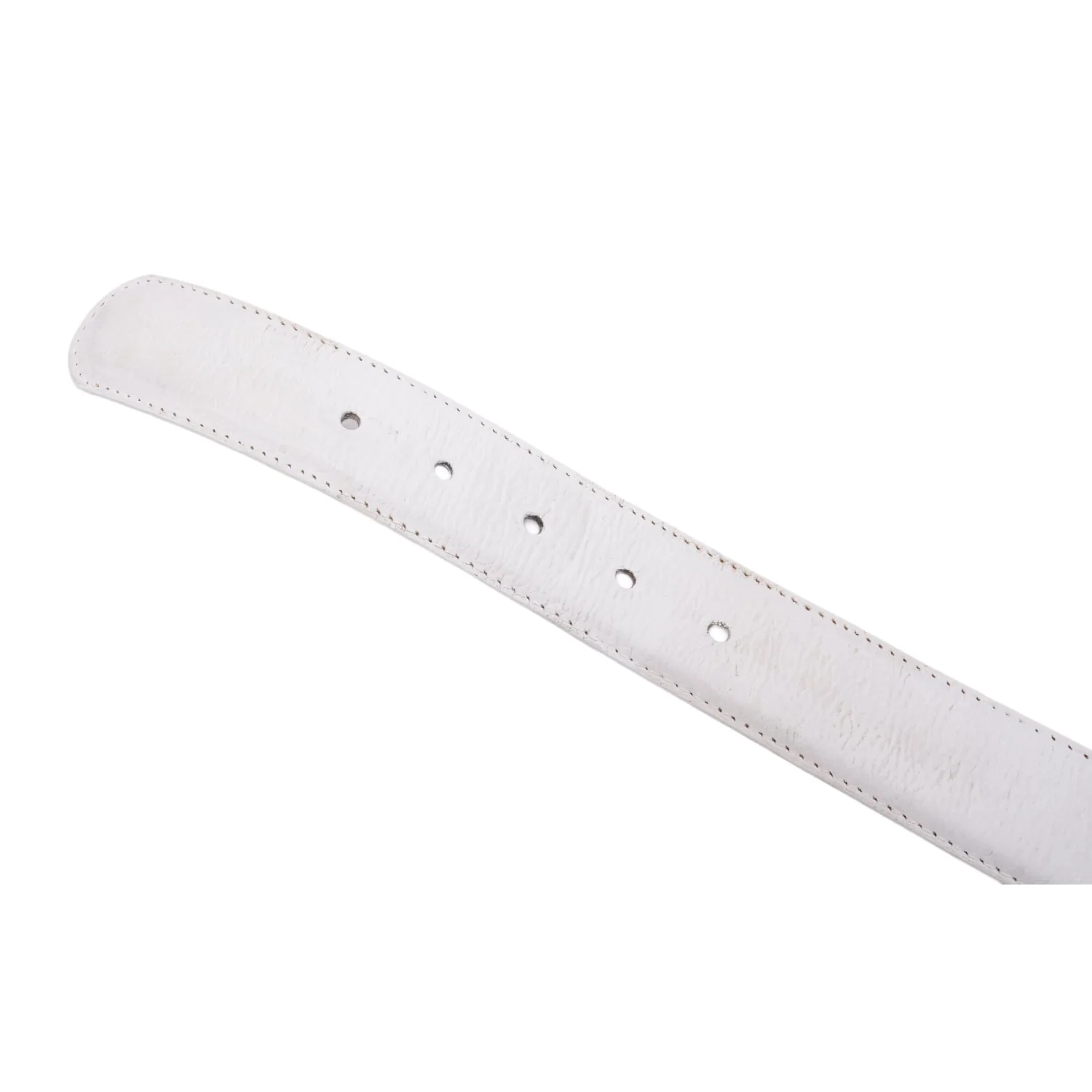 Chrome Hearts 'White' Leather Belt Strap - Image 5