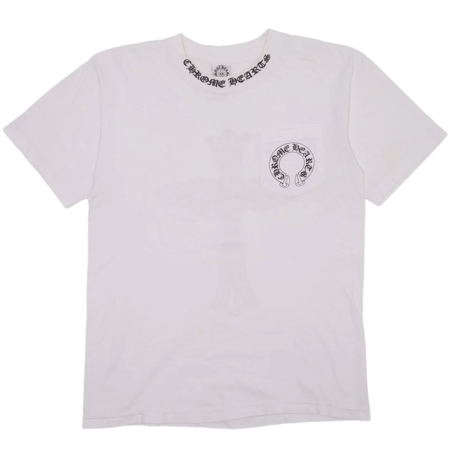 Chrome Hearts 'White' Vintage Horseshoe/Neck Logo Tee