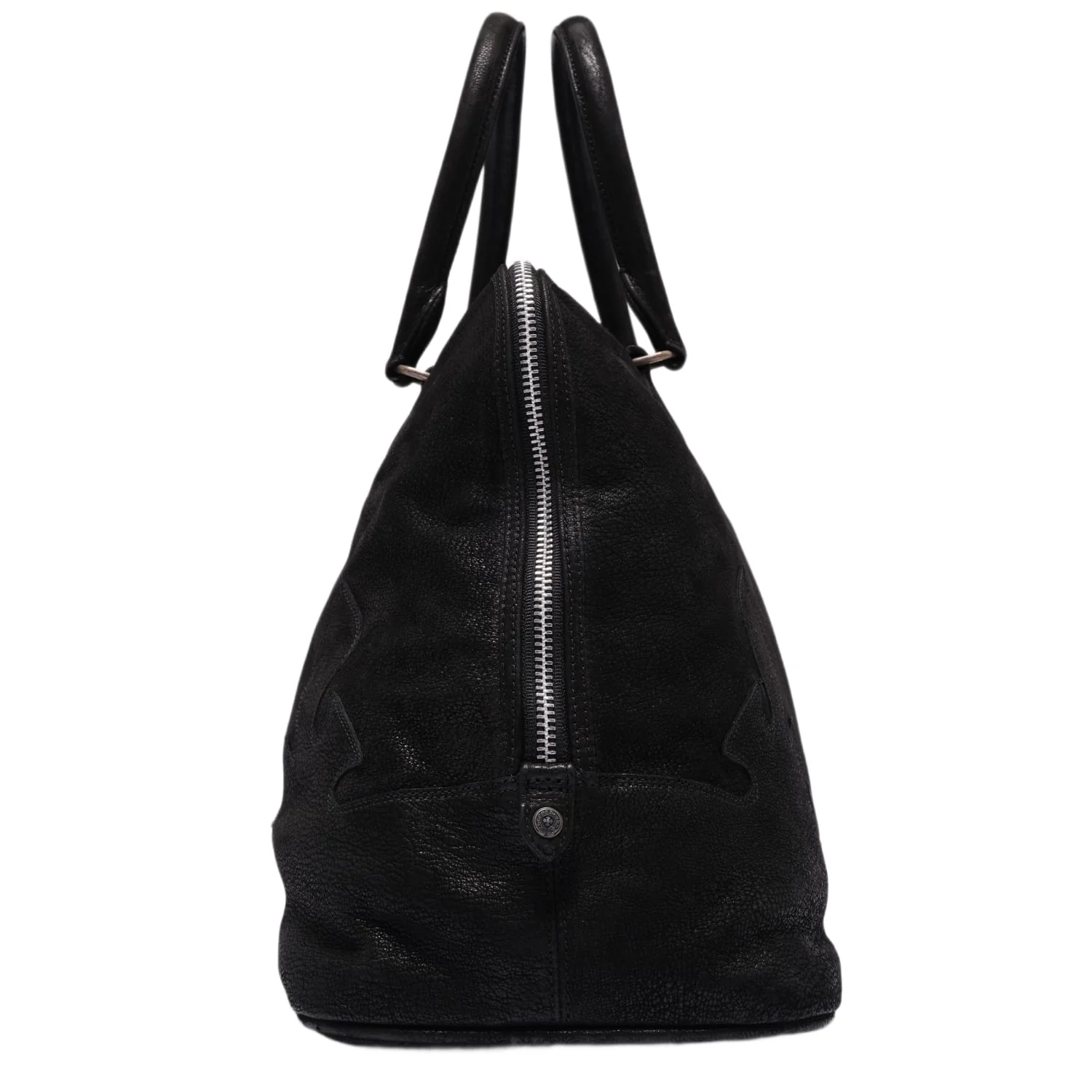 Chrome Hearts 'XL Dagger' Black Nubuck Bowling Bag - Image 4