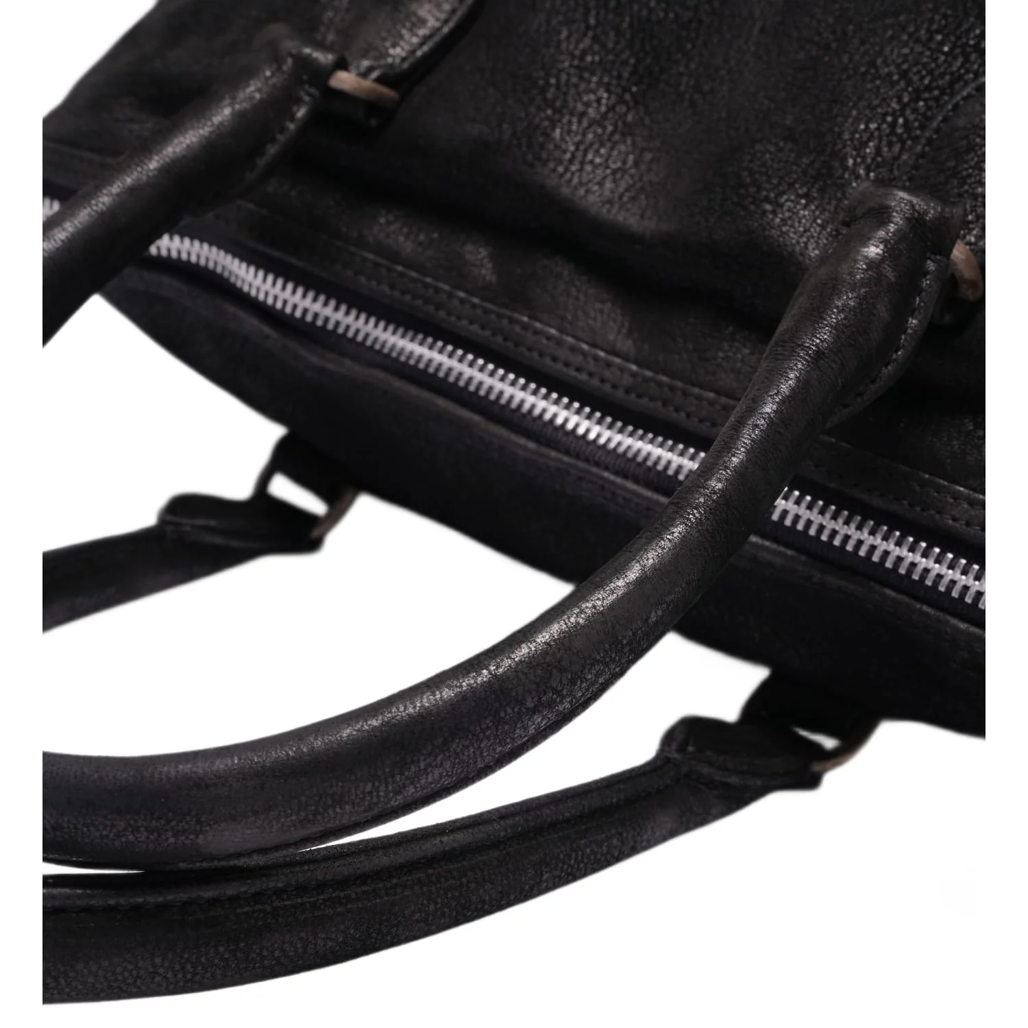 Chrome Hearts 'XL Dagger' Black Nubuck Bowling Bag - Image 6