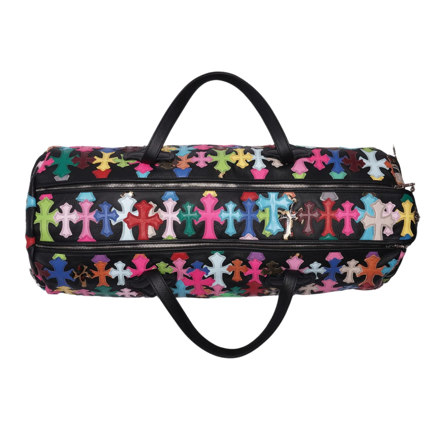 Chrome Hearts 'XXL Multicolor Cross Patch' Duffle Bag - Image 2