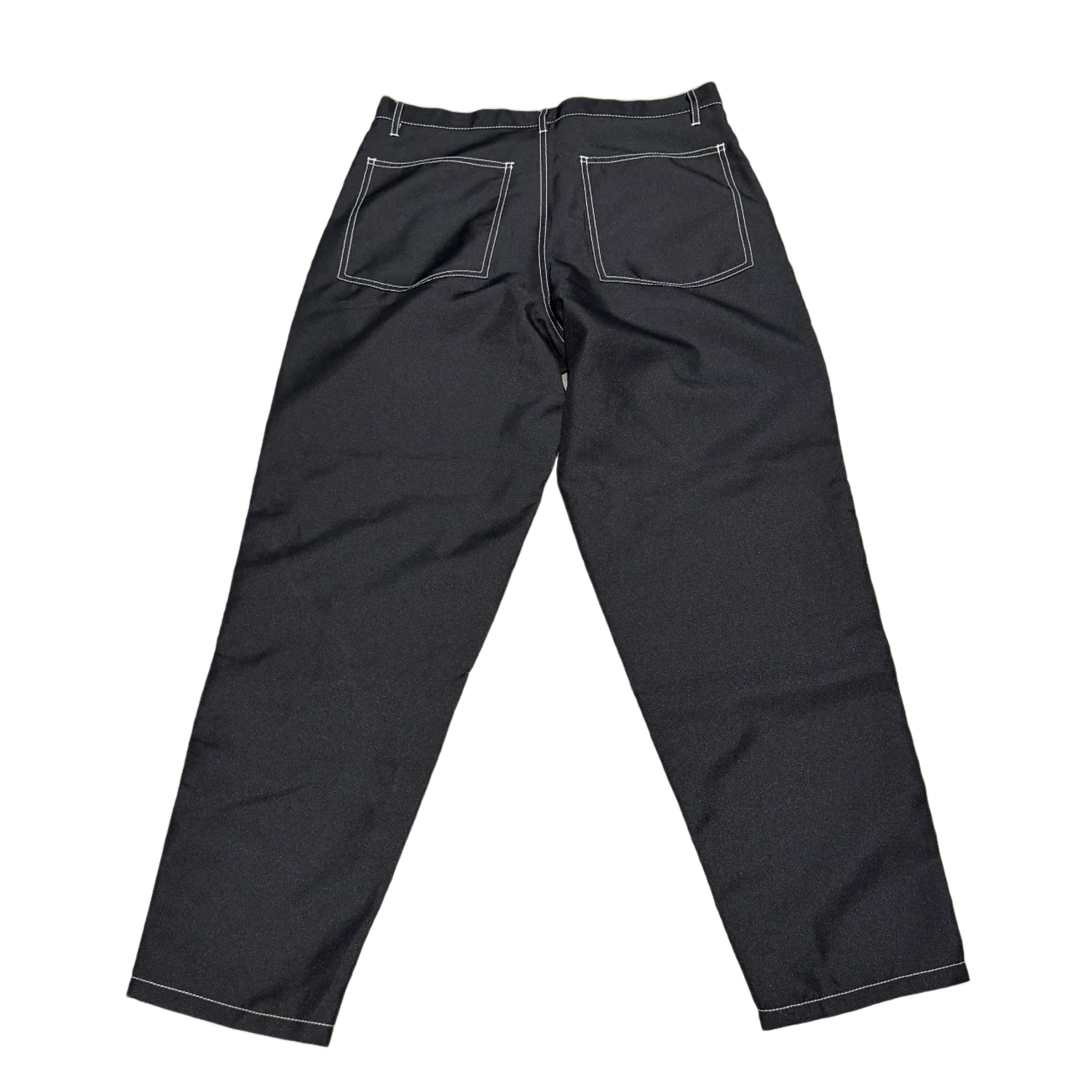 Comme Des Garcons 'Geometric Stitch' Black Trousers - Image 2