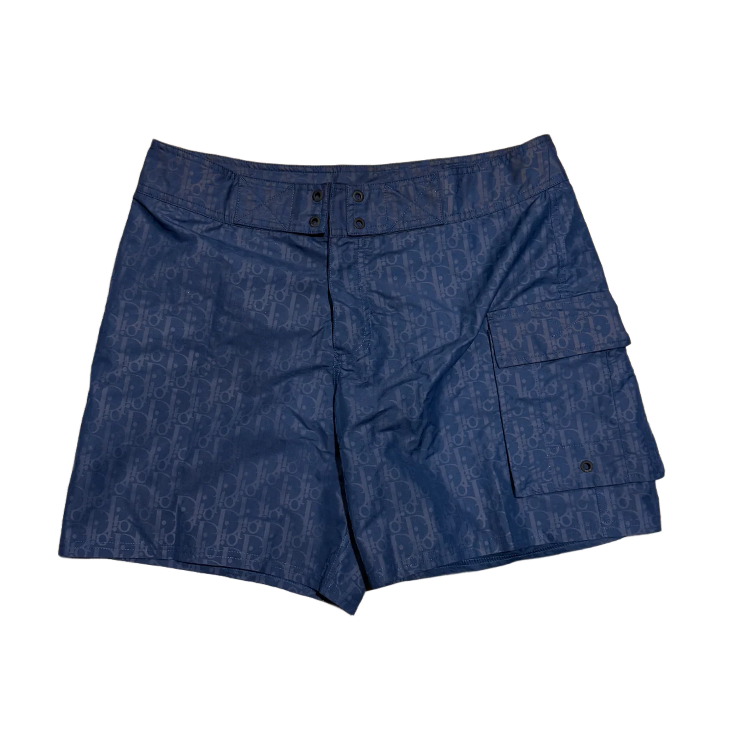 Dior 'Navy' Oblique Swim Shorts