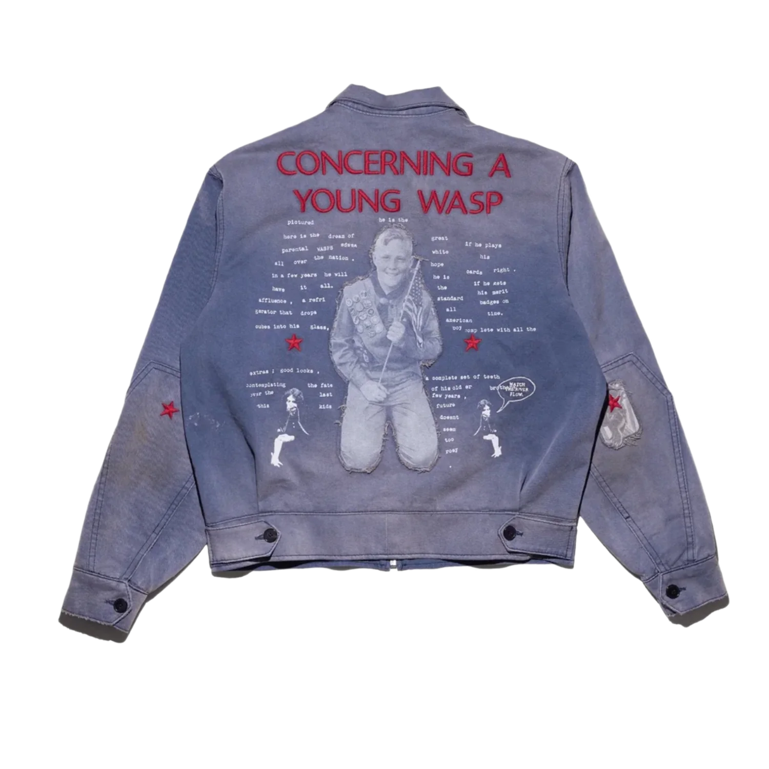 Enfants Riches Deprimes 'Blue' Young Wasp Canvas Jacket - Image 2