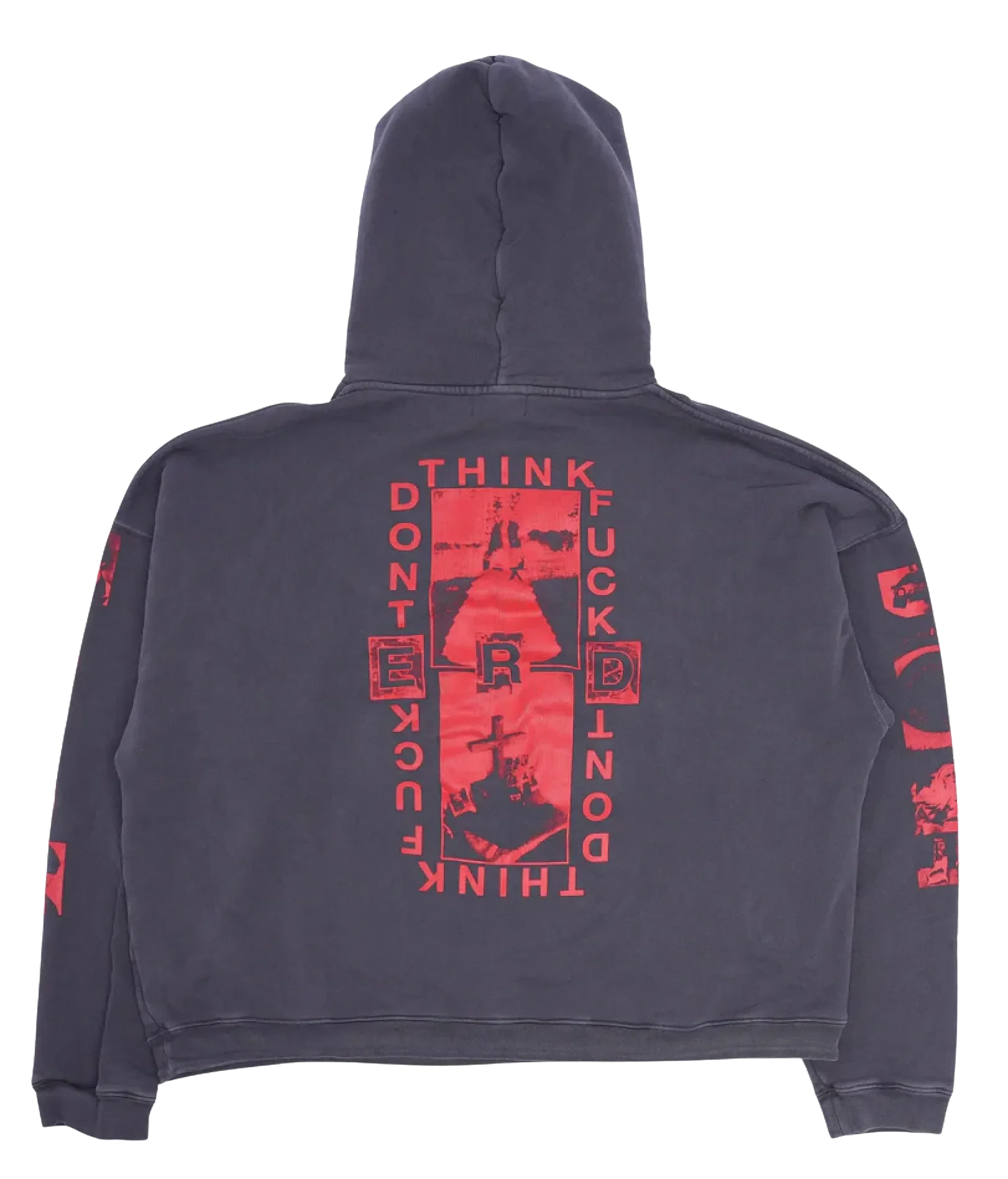 Enfants Riches Déprimés 'Dont Think' Navy Hoodie - Image 2