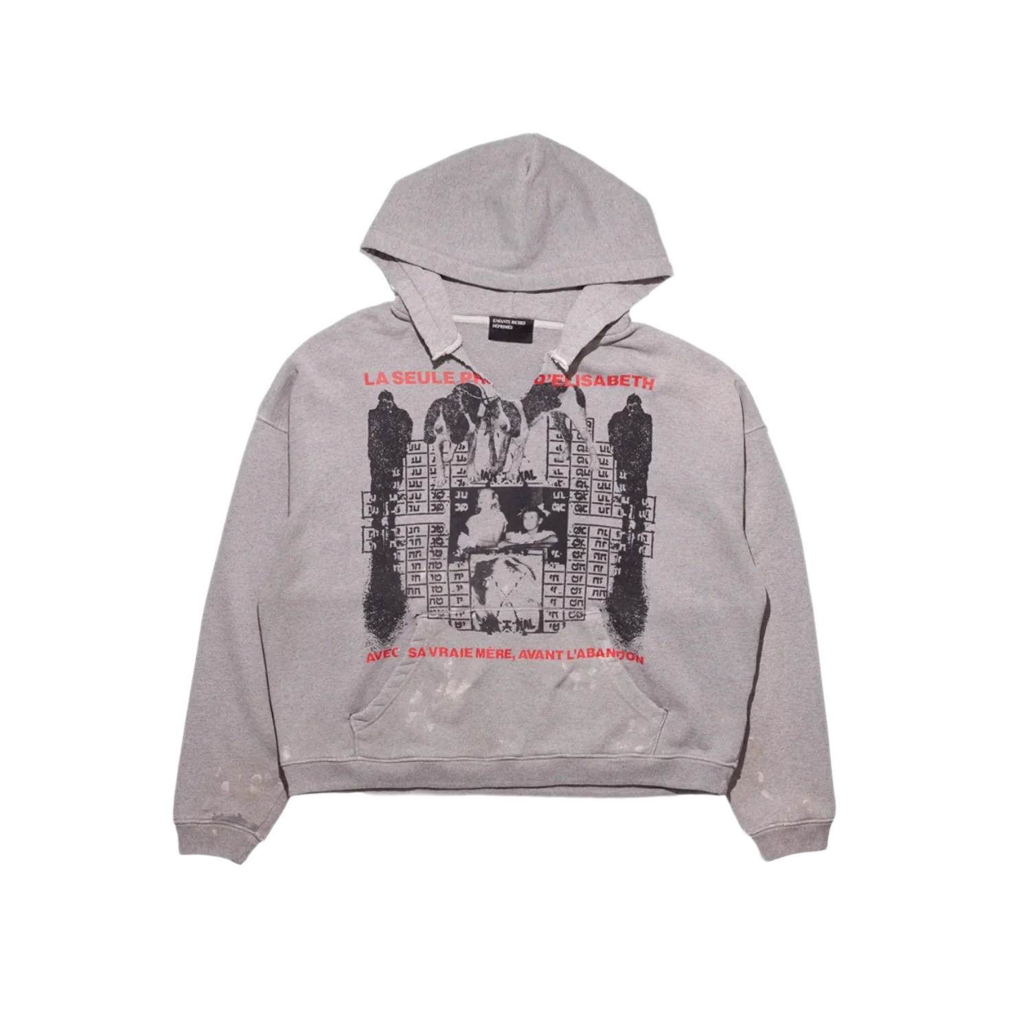Enfants Riches Deprimes 'Grey' Photo D'Elisabeth Hoodie