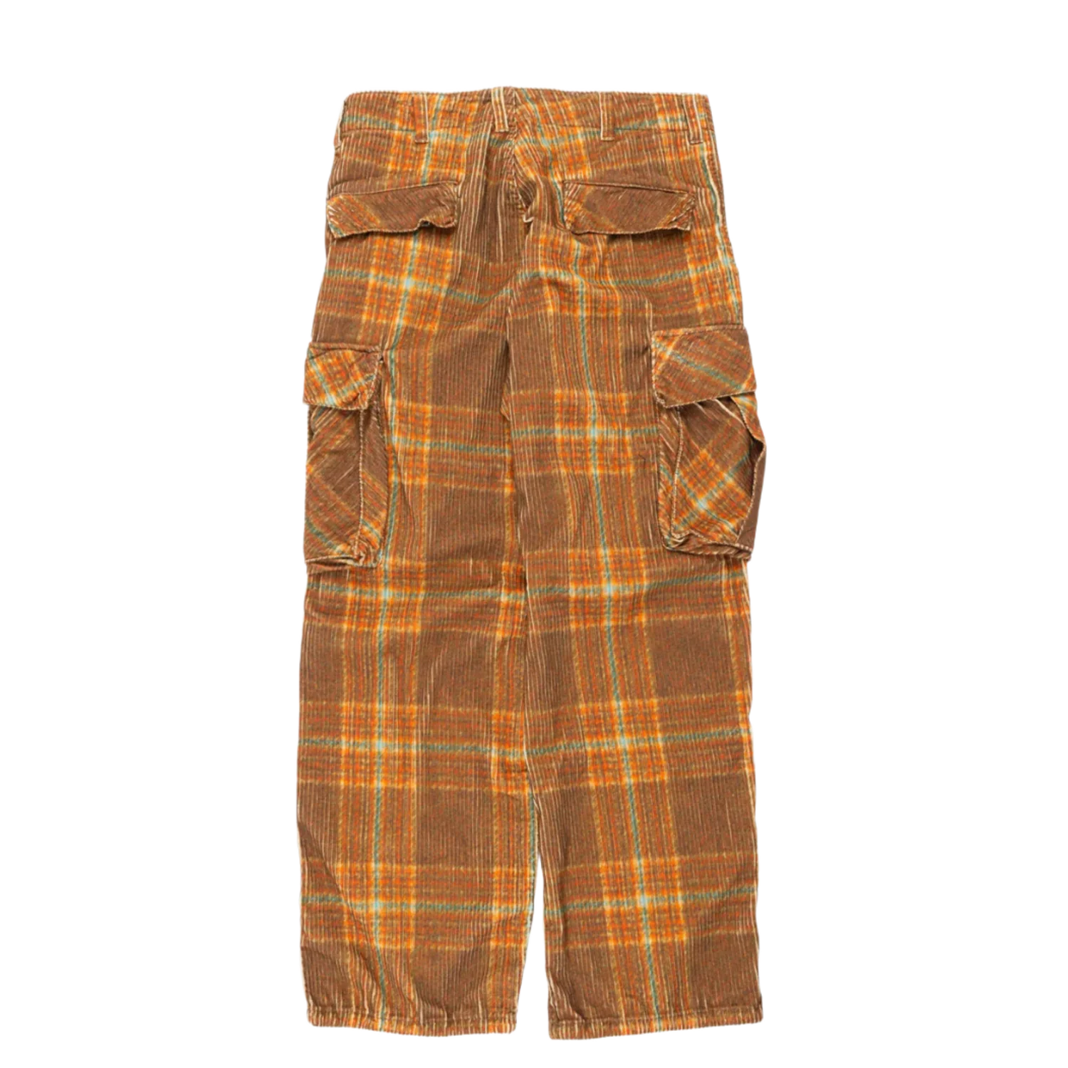 ERL 'Grey/Brown' Corduroy Printed Cargo Pants - Image 2