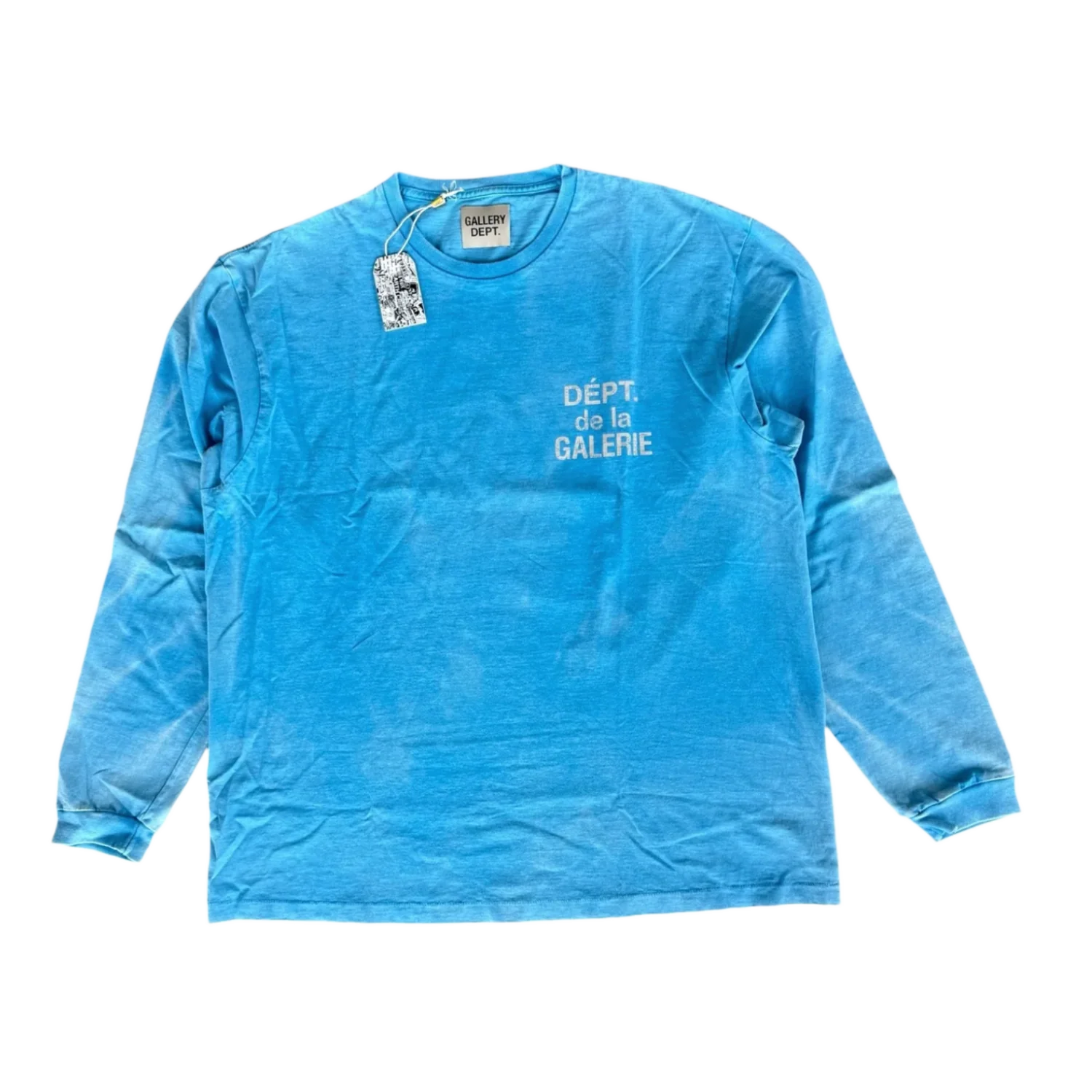 Gallery Dept 'Blue/White' French Logo Longsleeve Tee