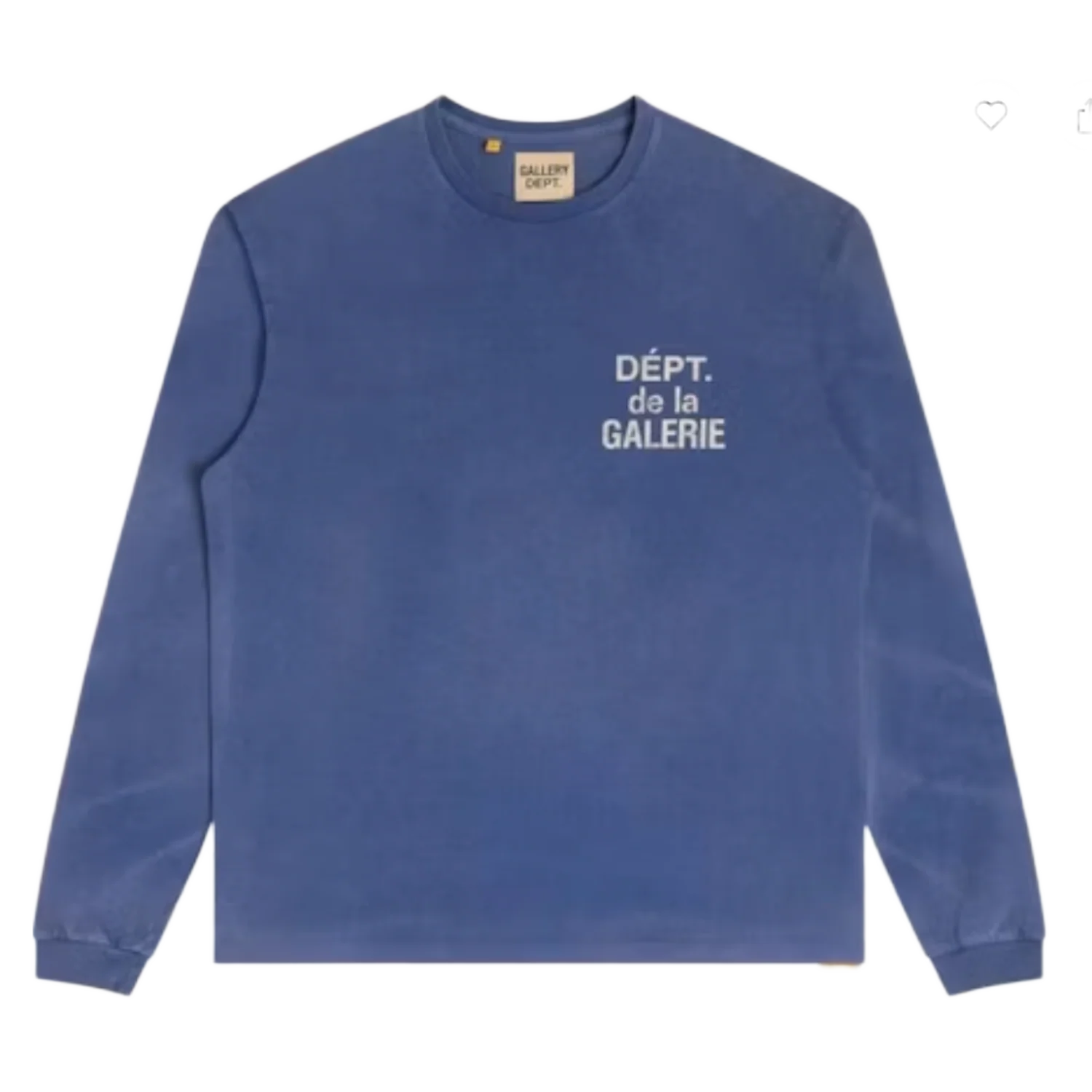 Gallery Dept. 'Navy' French Logo Long Sleeve Tee