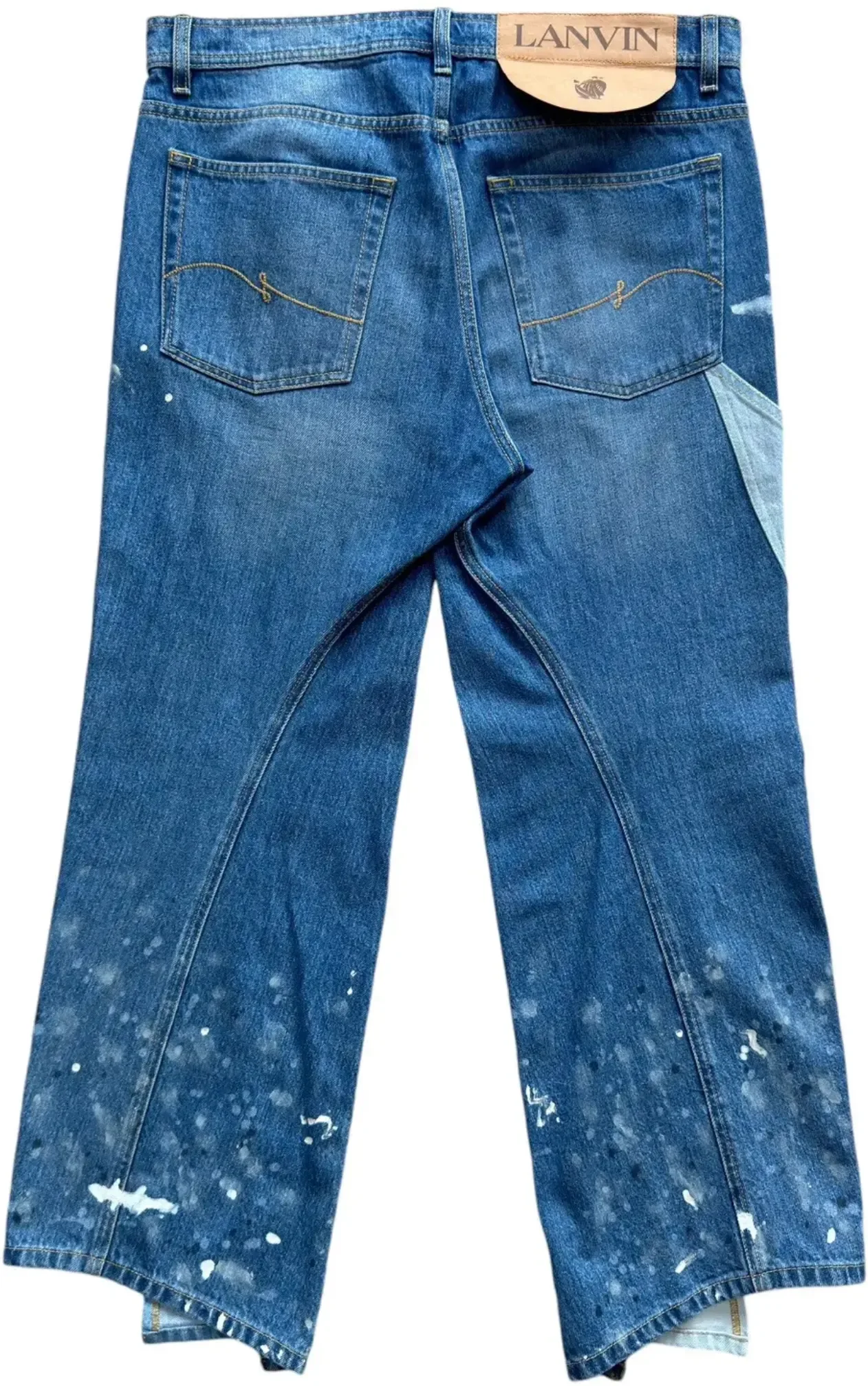 Gallery Dept x Lanvin 'Painter' Twist Flare Jeans - Image 2