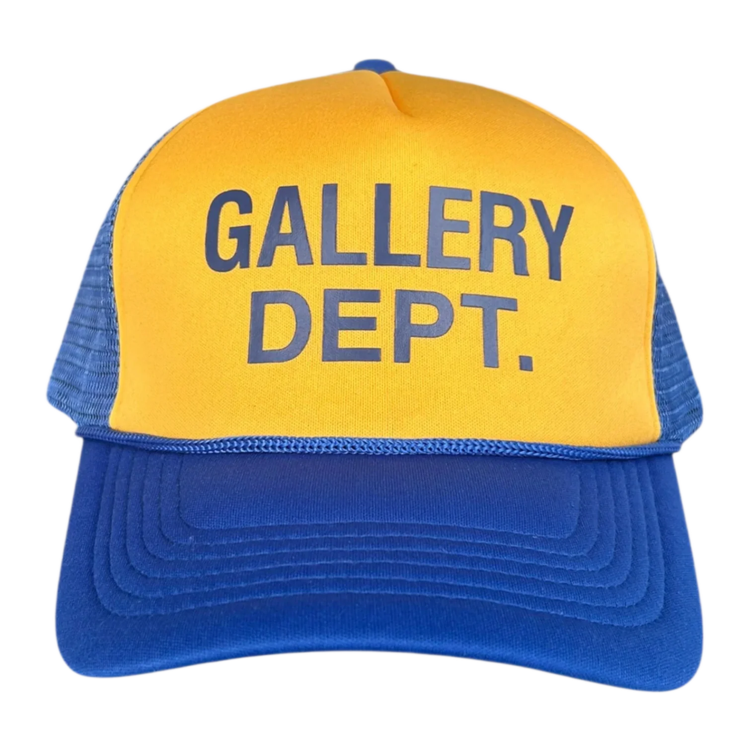 Gallery Dept 'Yellow/Blue' Logo Trucker Hat