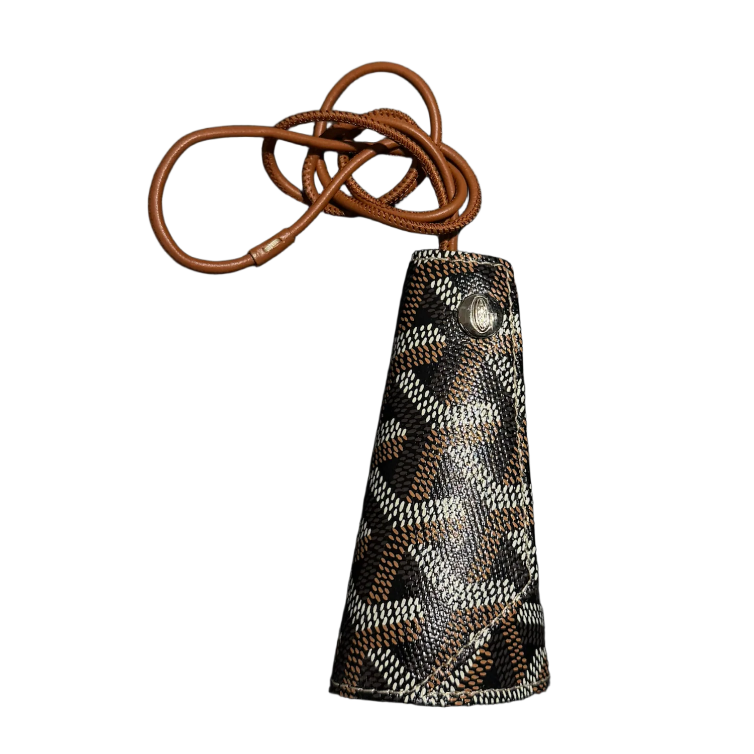 Goyard 'Chambellan Black/Tan' Bag Charm Case - Image 2