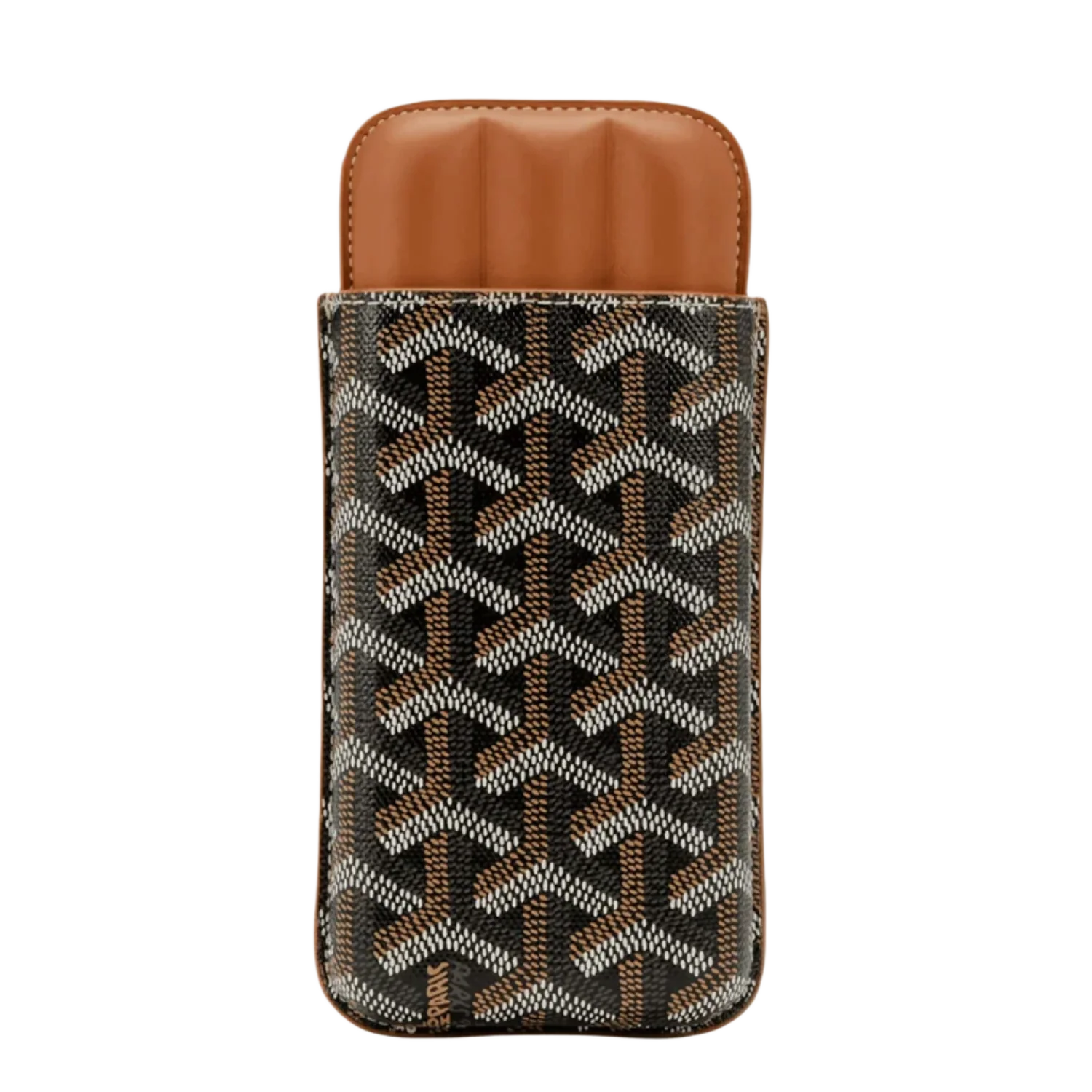 Goyard Churchill 'Black/Tan' 3 Cigar Case - Image 2