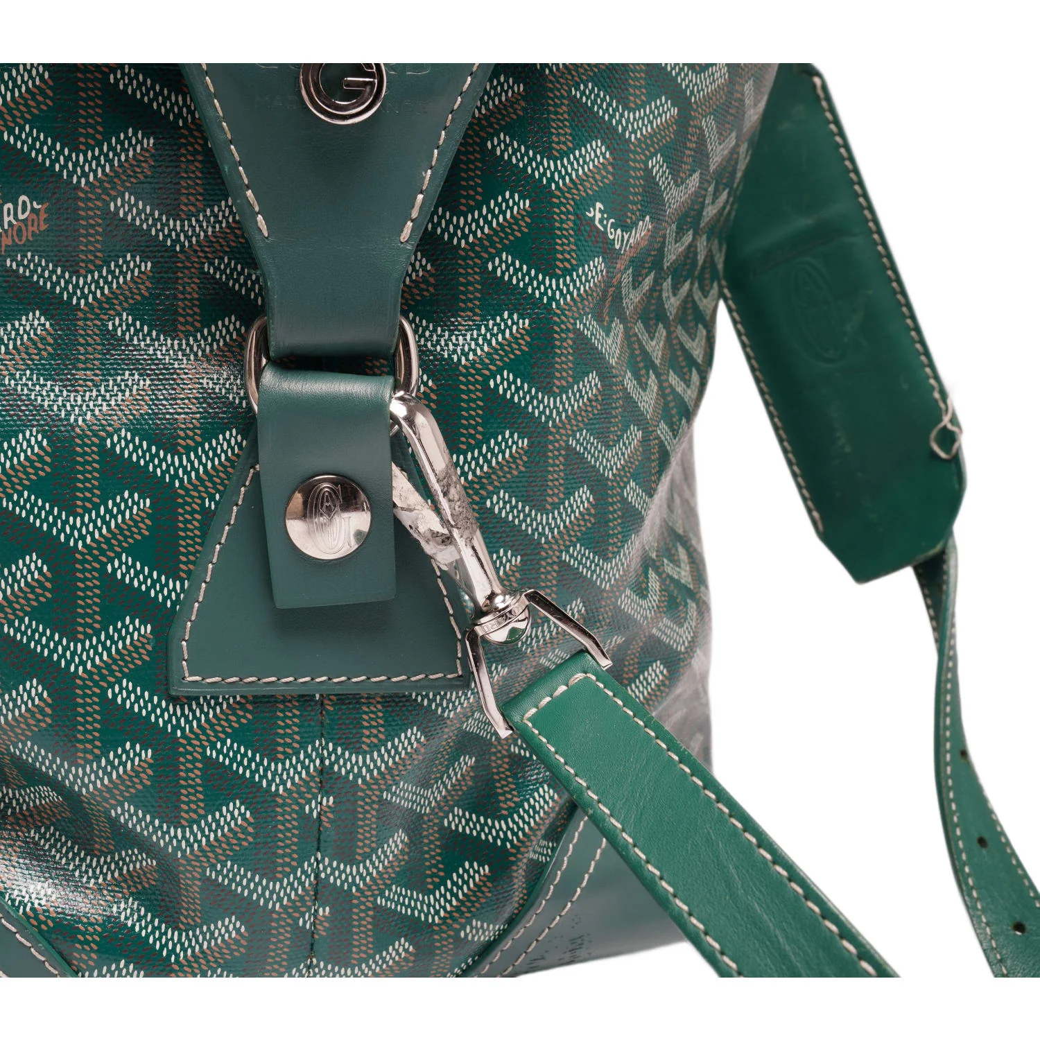 Goyard 'Green' Bowling 45 Duffle Bag - Image 8