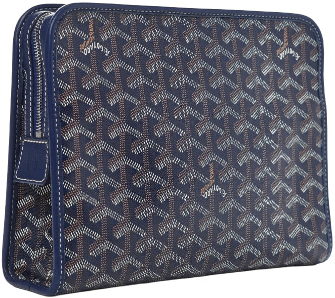 Goyard Jouvence Toiletry Pouch Goyardine MM Navy - Image 2