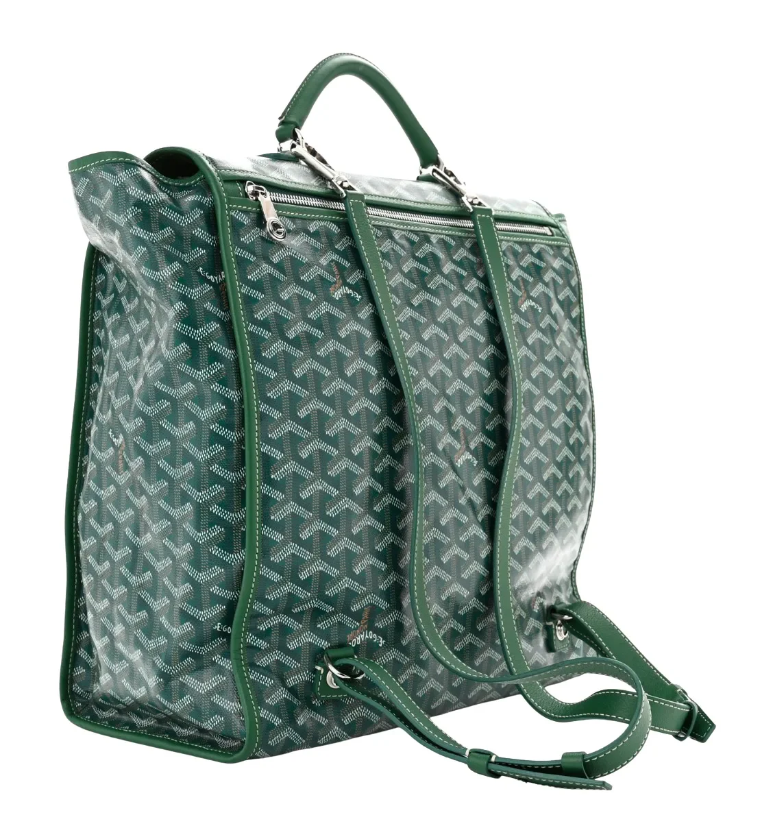 Goyard 'Saint Leger' Green Backpack - Image 2