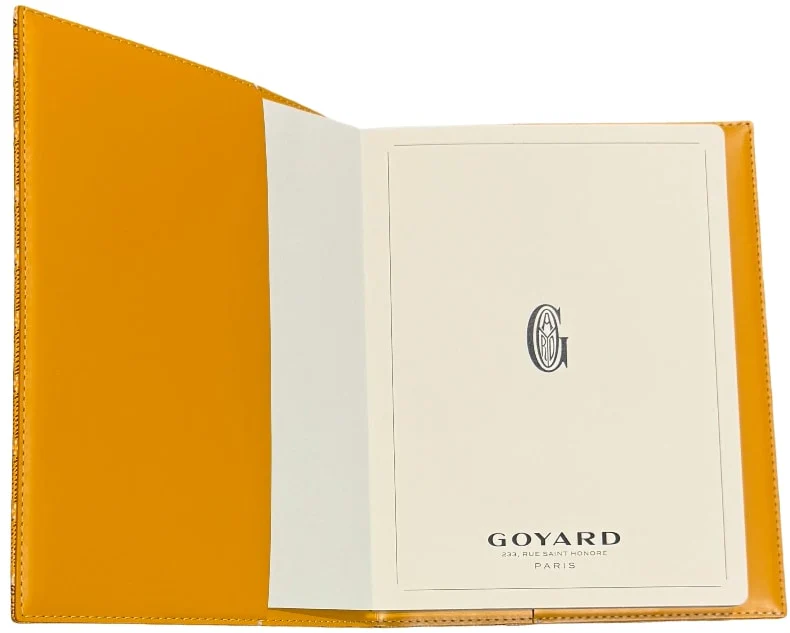 Goyard 'Yellow' Agenda Cover with Page Inserts - Image 2