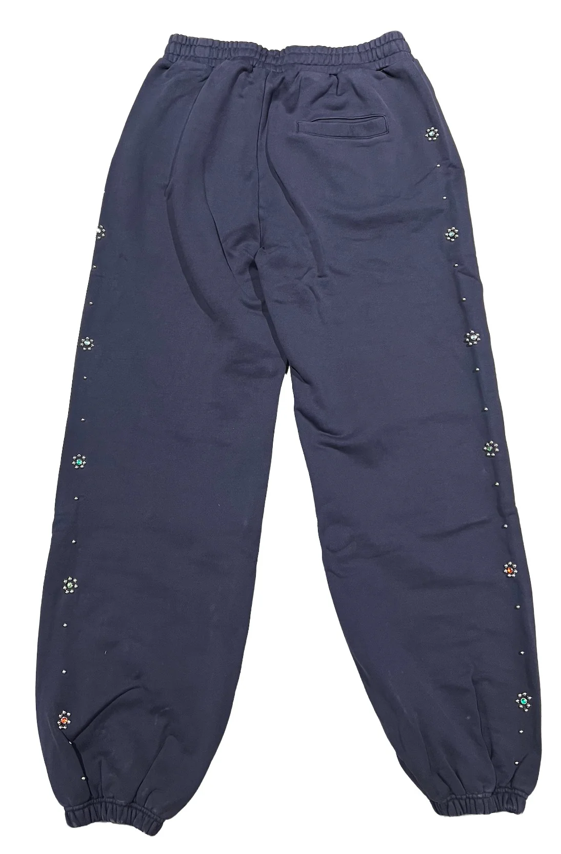 Happy Memories Don't Die HMDD 'Flower Studded' Navy Sweatpants - Image 2